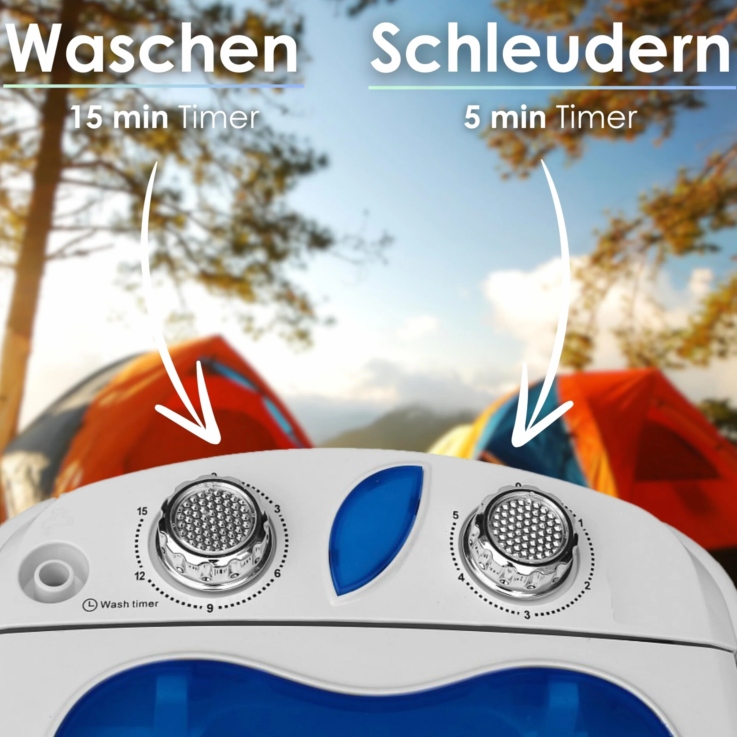 Mini Waschmaschine mit Schleuder Waschautomat bis 3 KG 2 Kammern Schleuderkammer bis 1 Kg Reisewaschmaschine Camping Mobile Waschmaschine Toploader Miniwaschmaschine