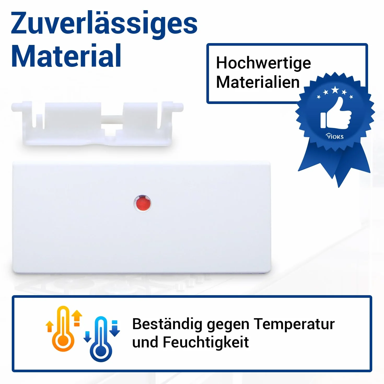 VIOKS Kühlschrank Griff Ersatz für Bosch Siemens Türgriff Kühlschrank 00059129 - Kühlschrank Gefrierfach Klappe Griff mit Feder für Kühlschrank