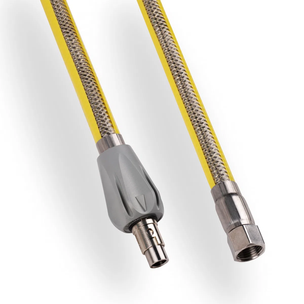 ONE DROP Allgasschlauch DIN DVGW 1/2" x 1500 mm; Gasschlauch mit Schnellkupplung für Herdanschluss in der Länge 1,5 Meter
