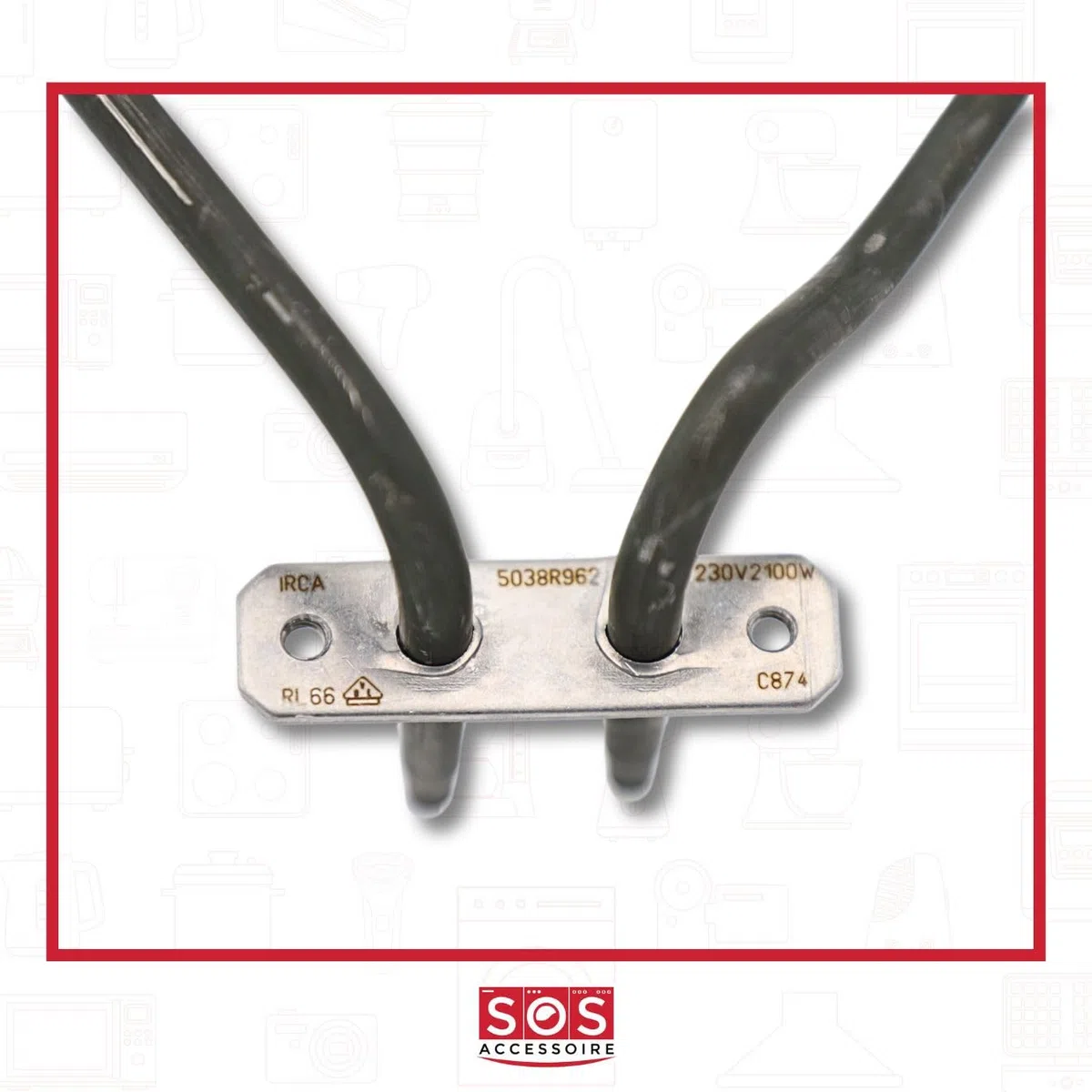Bosch Rundes Heizelement für Backofen, Herd 00791579, Edelstahl, Elektrisch, Ofenheizung, Stahl