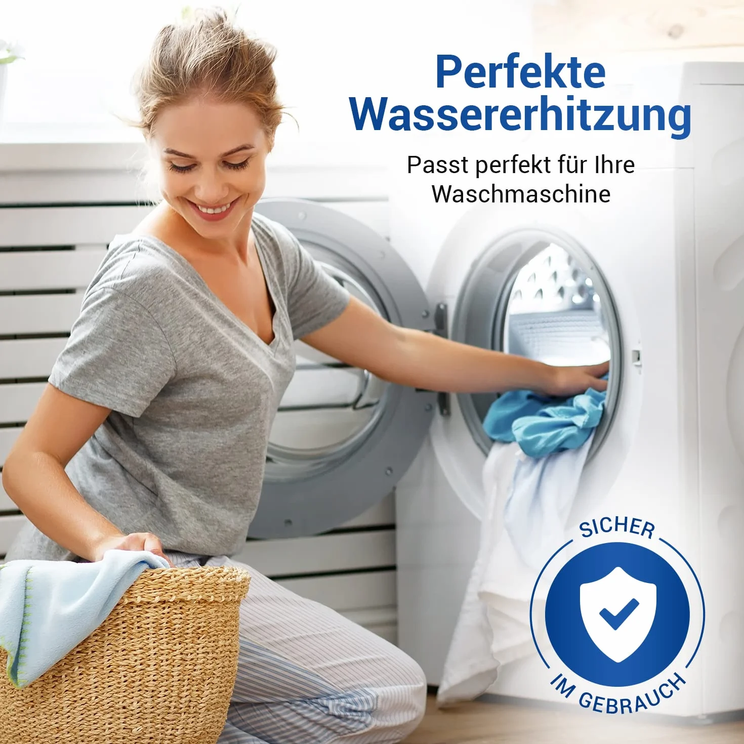 VIOKS Heizelement 230V 2100W Heizstab Ersatz für Мiele Heizstab 6260482 6260483 6260485 & Heizstab IRCA 4043769 - Heizung 230V Heizstab Ersatz für Waschmaschinen
