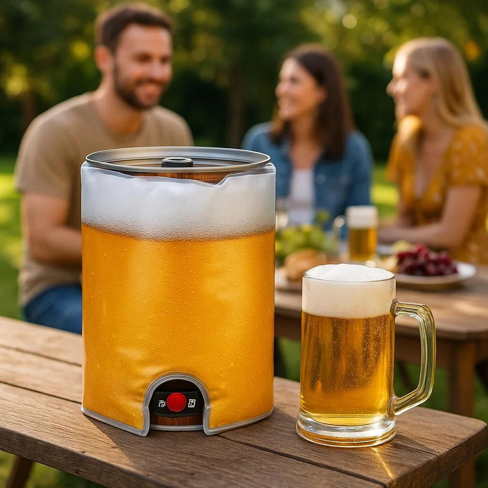 Kühlmanschette Premium für 5l Fass | ideal für Geburtstage | langanhaltende Kühlung durch spezielles Kühlgel | Made in Deutschland