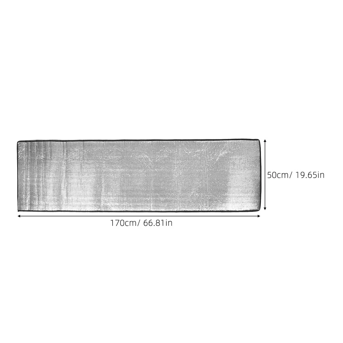 Kühlschrankabdeckung: Wärmedämmplatte – Sonnenschutzabdeckung aus Aluminiumfolie – Schutz für Kühlschränke/Gefrierschränke, Getränkeschränke, 170 x 51 cm