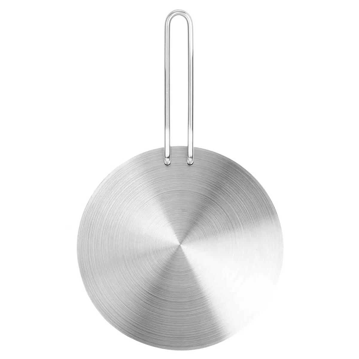 Hitze Diffusor,Platte Edelstahl Hitze Diffusor,Kochen Induktion Platte Adapter,Konverter mit abnehmbarem Griff für Gas Elektroherd Platte Kochzubehör (22cm)