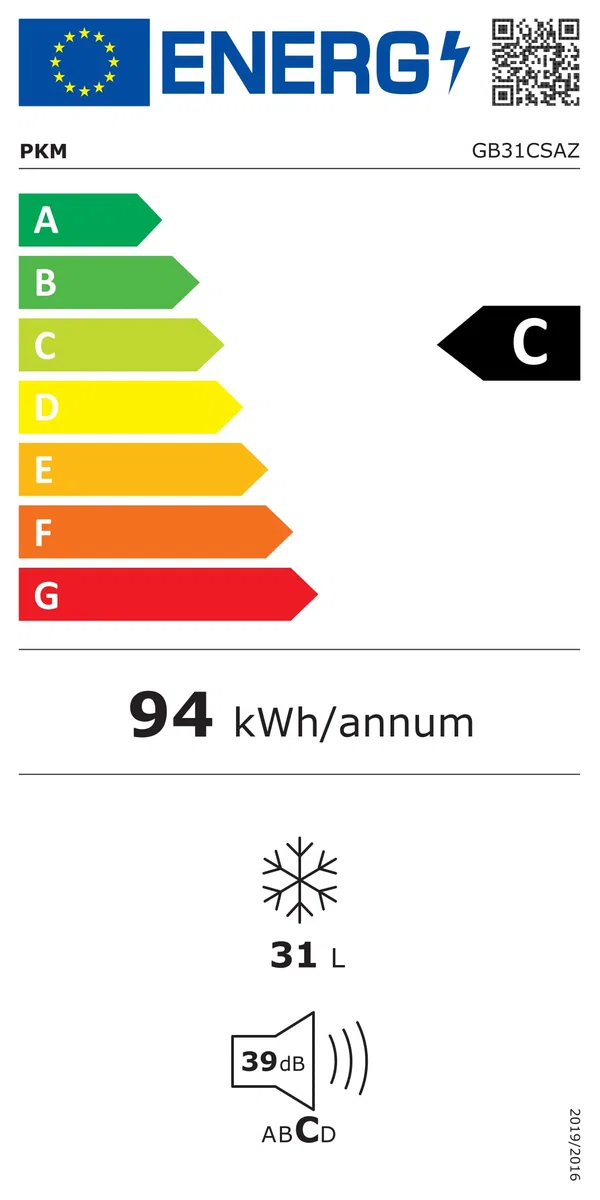 PKM GB31CSAZ Gefrierbox | 31 Liter Nutzinhalt | 39 dB | Wechselbarer Türanschlag | 4 Sterne Gefrierfach | Freistehend