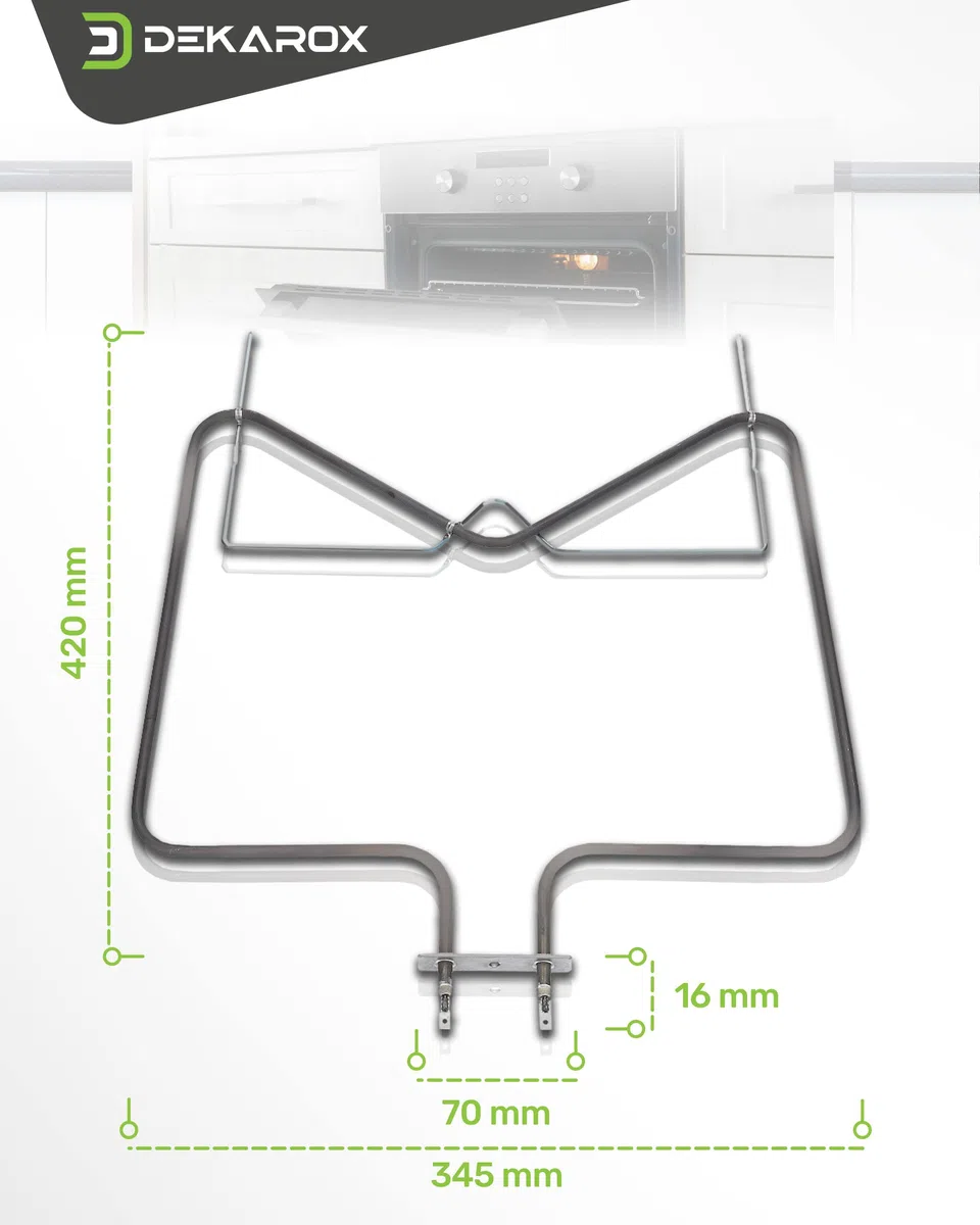 Unterhitze Heizelement 230V 1150W für Bauknecht Whirlpool Ignis 481010375734 IRCA 7005R616 für Backofen Herd