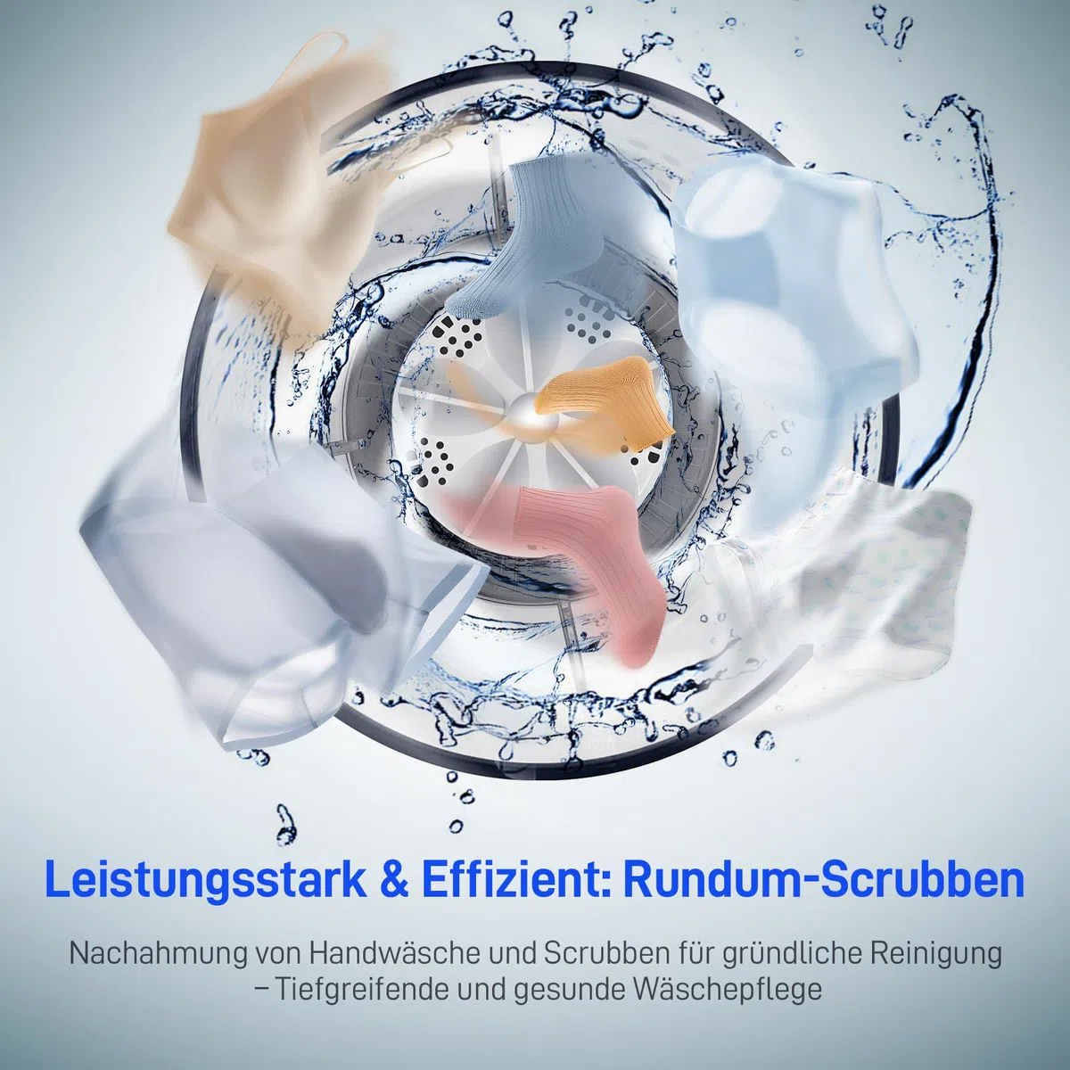 Unterwäsche-Wascher, tragbare Mini-Waschmaschine, verbesserte Mini-Waschmaschinen, wiederaufladbare drahtlose Waschmaschine, Wäschebecher für BHs, Unterwäsche, Socken (Weiß)