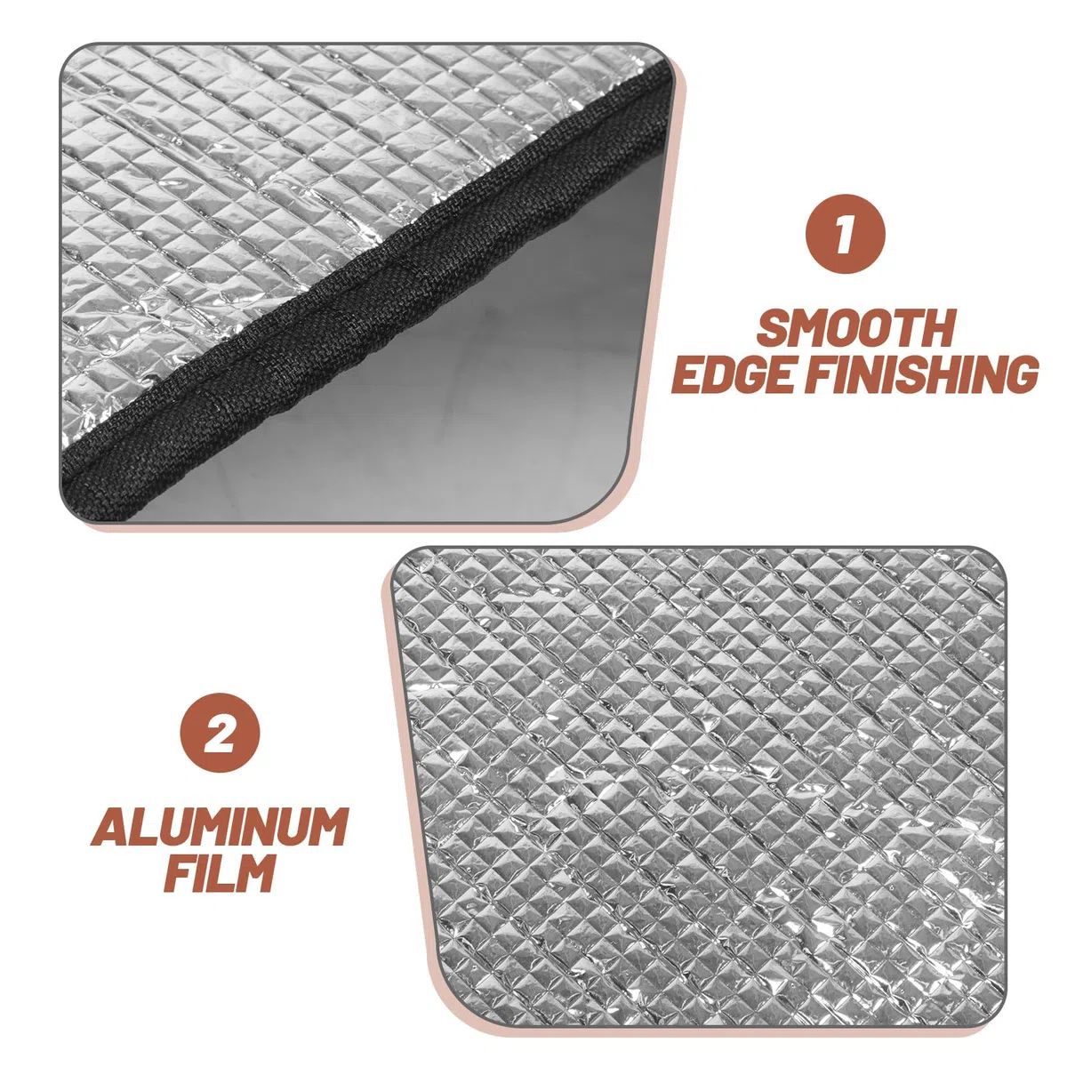 Kühlschrankabdeckung: Wärmedämmplatte – Sonnenschutzabdeckung aus Aluminiumfolie – Schutz für Kühlschränke/Gefrierschränke, Getränkeschränke, 170 x 51 cm