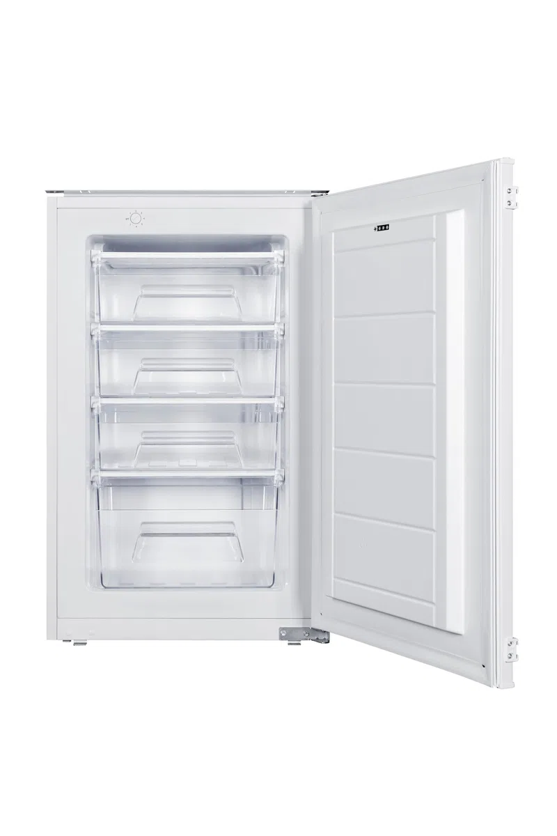 Respekta Einbaugefrierschrank 88 cm GS88-11/77 L Fassungsvermögen/Wechselbarer Türanschlag / 4 Gefrierfachschubladen / 14120000000111 / Max. 39 dB/in weiß