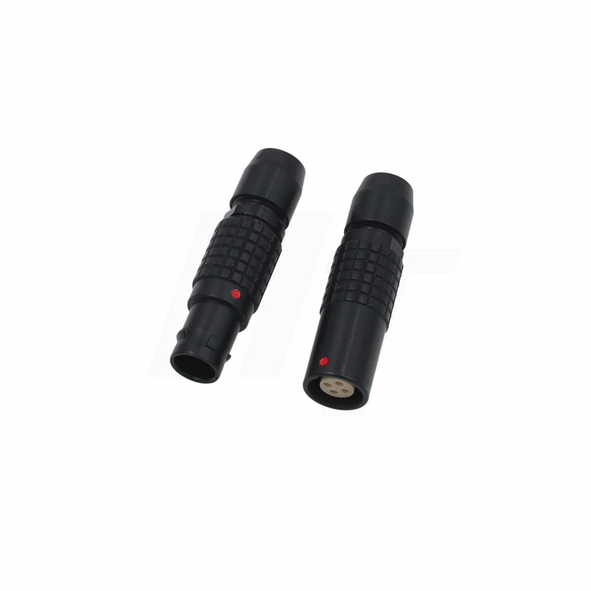 HangTon Schwarze 1B FGG PHG 305 5-polige Stecker-Buchse, Rundsteckdose und Kabelstecker, kompatibel mit Lemo (5-pin, schwarz)
