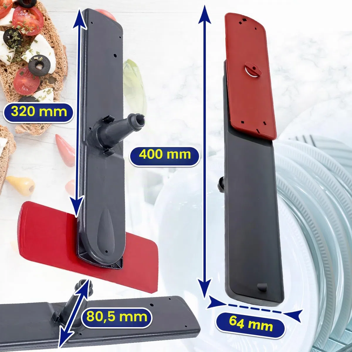 Unterer Sprüharm für Geschirrspüler 400 mm mit dem Originalcode 111922637/9 1119226379 für AEG für Electrolux - Garantie 10 Jahre - MONTERAL