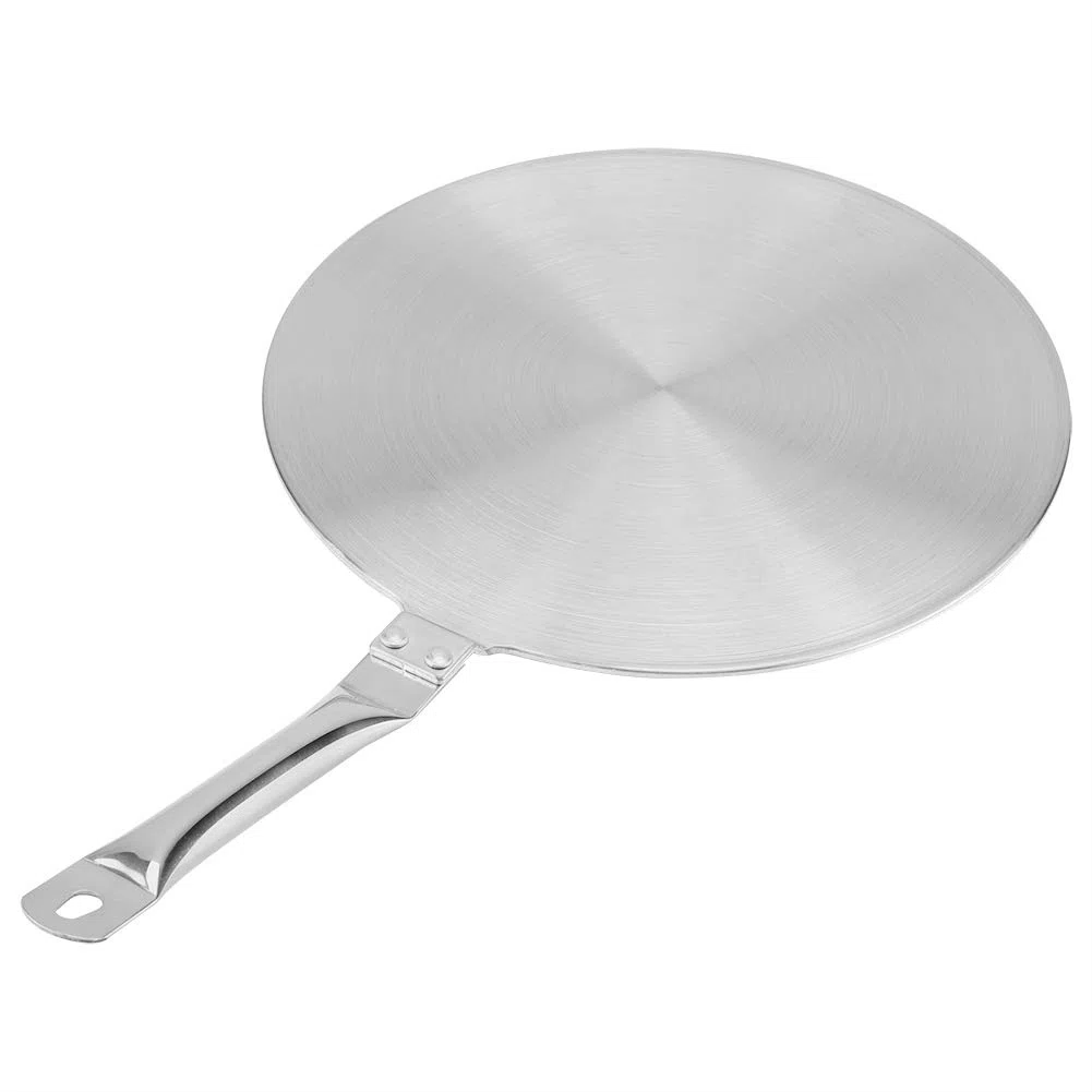 Hitzediffusor, 20cm / 24 cm Universal-Adapterplatte Wärmediffusor-Konverter Induktionsadapterplatte Edelstahl für Induktionskochfelder(20cm)
