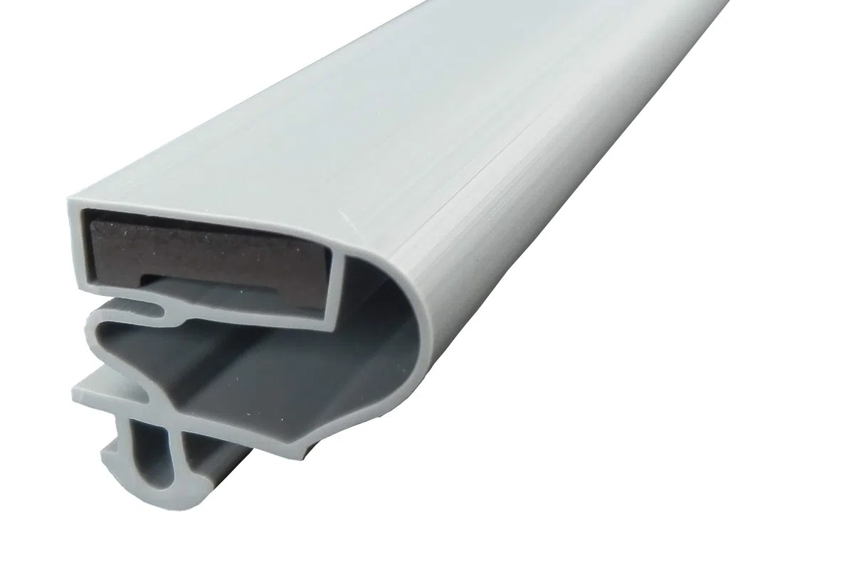 Magnetdichtung Profil groß G, 2000mm, Grau (Kühlschrankdichtung) | inkl. Magnetband