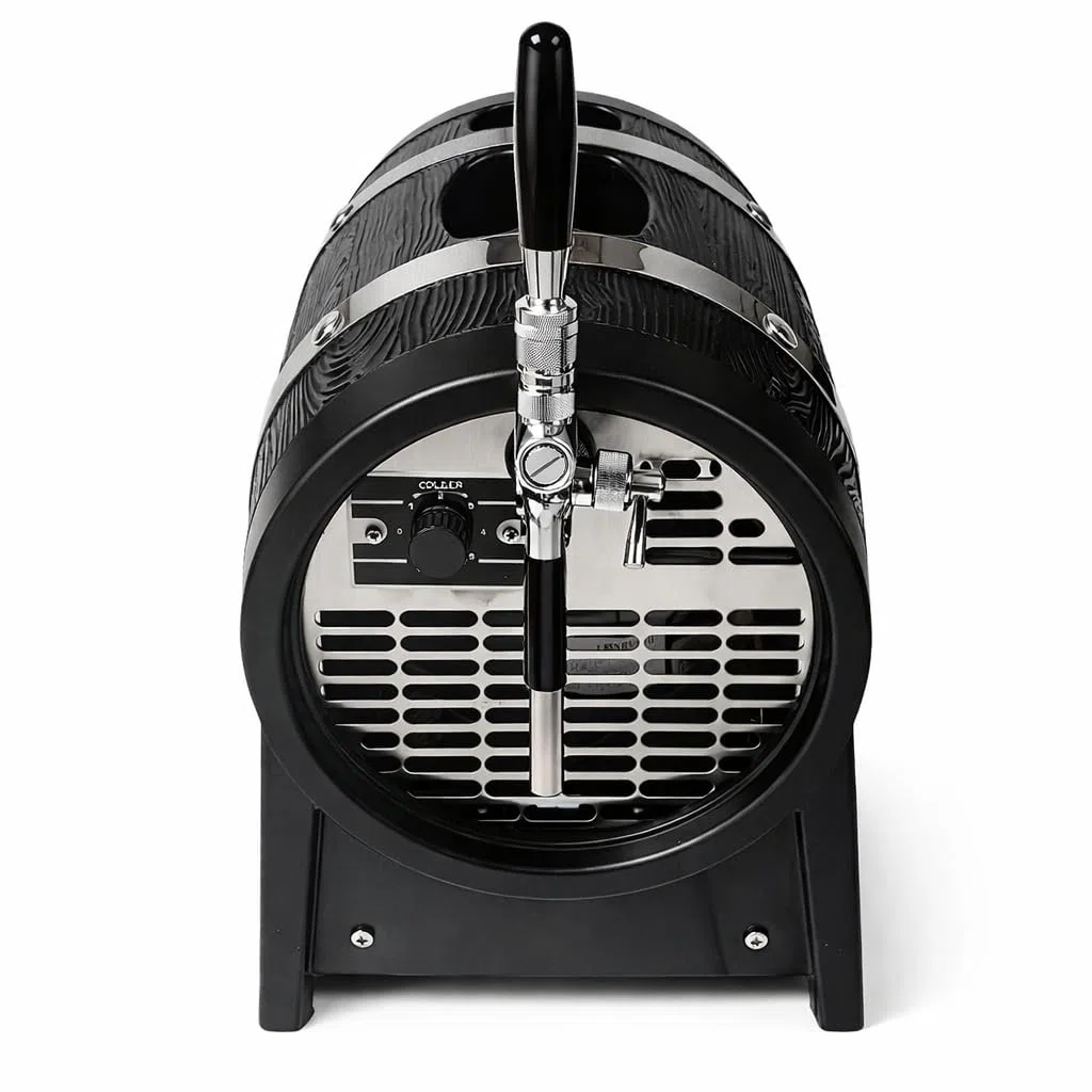 Zapfanlage in Bierfassform 1ltg 60l/h mit Kompensatorschankhahn & Tropfblech