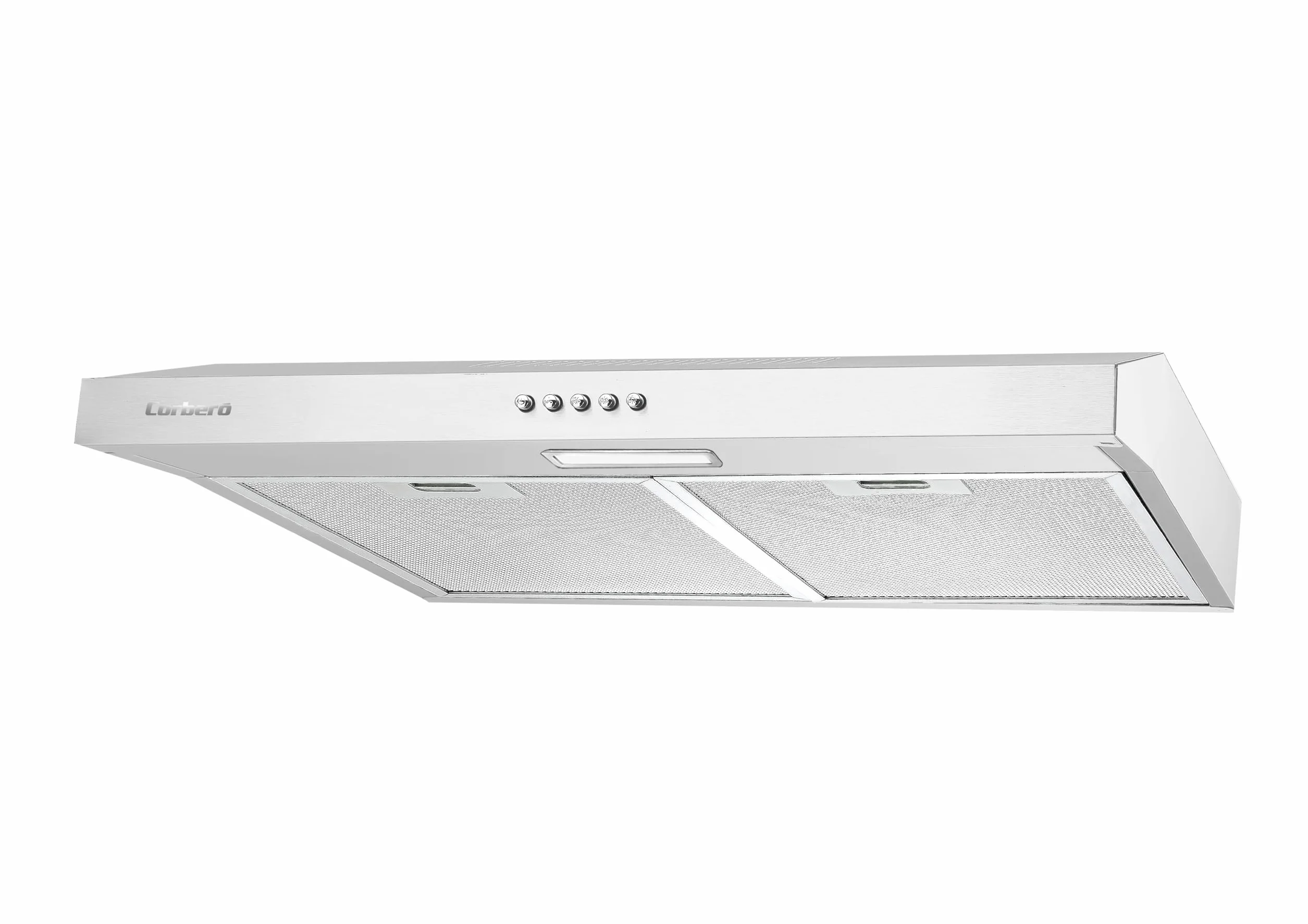 Corberó IVORI622W Dunstabzugshaube 60 cm 192,7 m³/h Weiß 60 W 3 Geschwindigkeiten Aluminiumfilter Energieeffizienz C