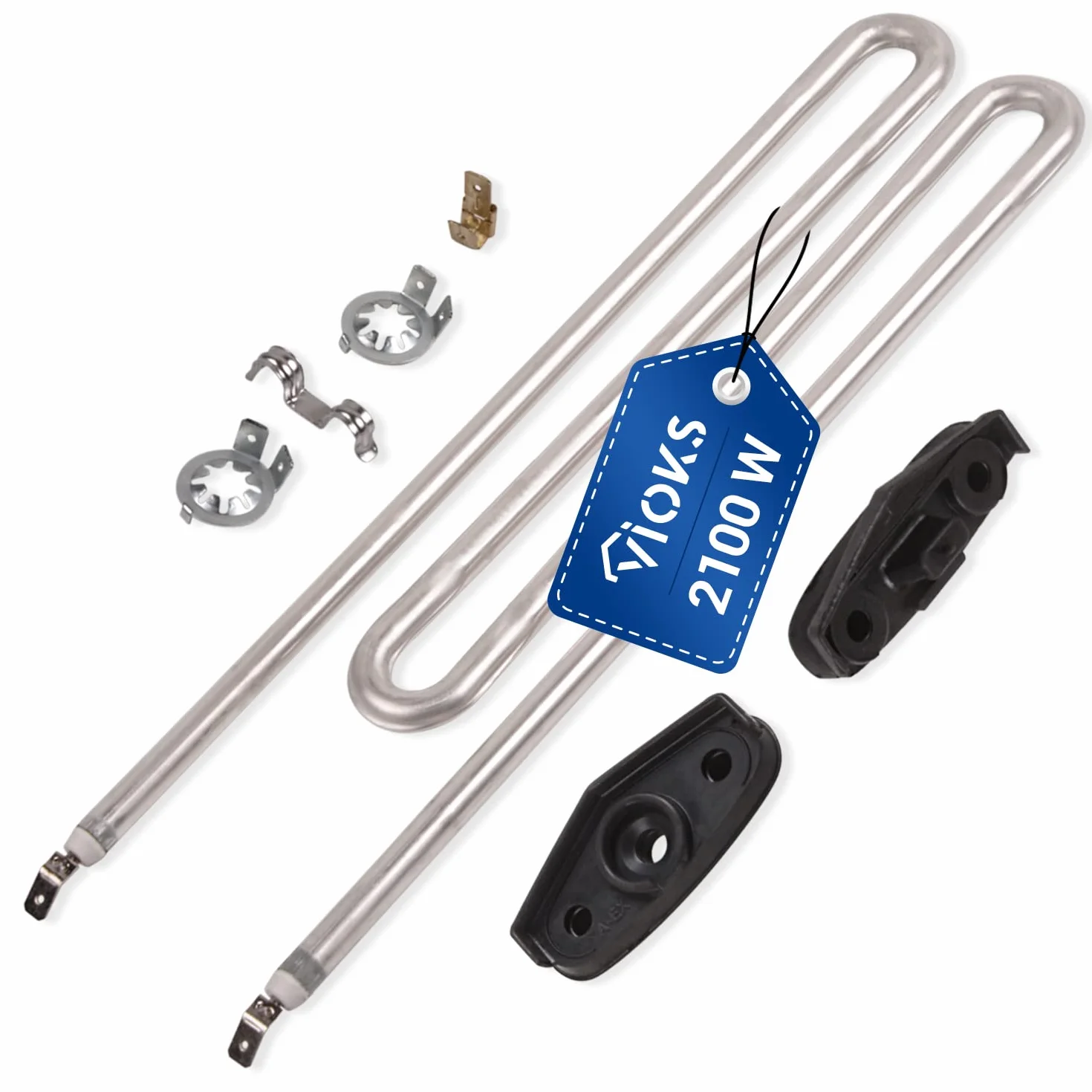VIOKS Heizelement 230V 2100W Heizstab Ersatz für Мiele Heizstab 6260482 6260483 6260485 & Heizstab IRCA 4043769 - Heizung 230V Heizstab Ersatz für Waschmaschinen