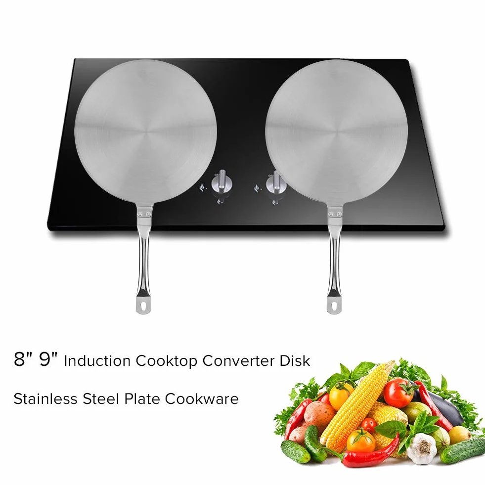 Hitzediffusor, 20cm / 24 cm Universal-Adapterplatte Wärmediffusor-Konverter Induktionsadapterplatte Edelstahl für Induktionskochfelder(20cm)