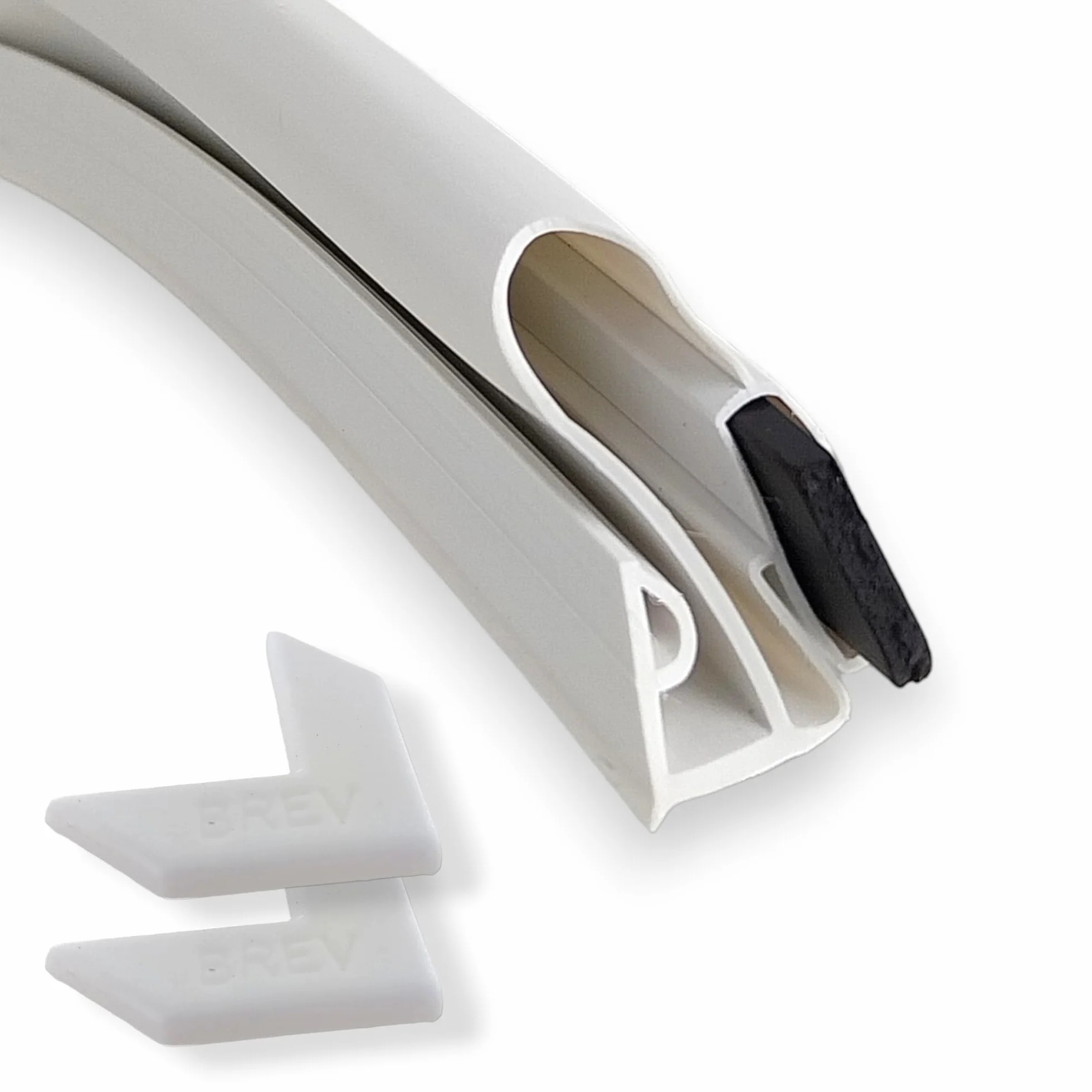 DL-pro Universal Türdichtung Set 200x100cm Magnetdichtung Gummidichtung Dichtung zum Einklemmen in Kühlschrank Kühl-Gefrier-Kombination