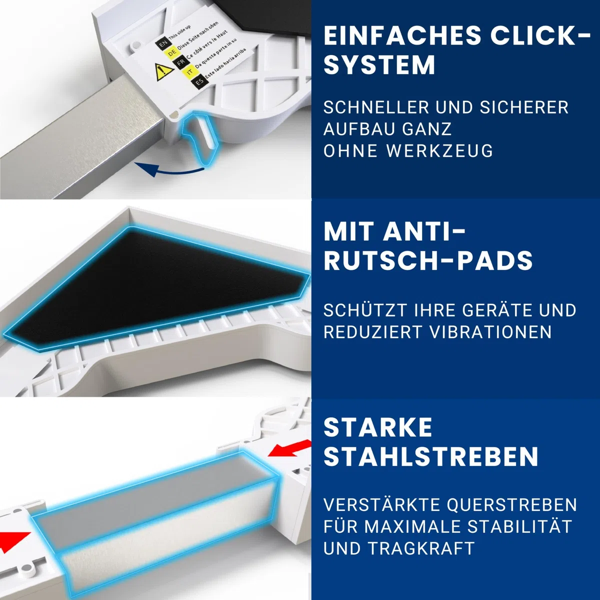 MEISTERWERK - Zwischenbaurahmen mit ausziehbarem Handtuchhalter - (EU ZERTIFIZIERT) Verbindungsrahmen für Waschmaschine & Trockner - Zwischenbausatz, Universell einstellbar