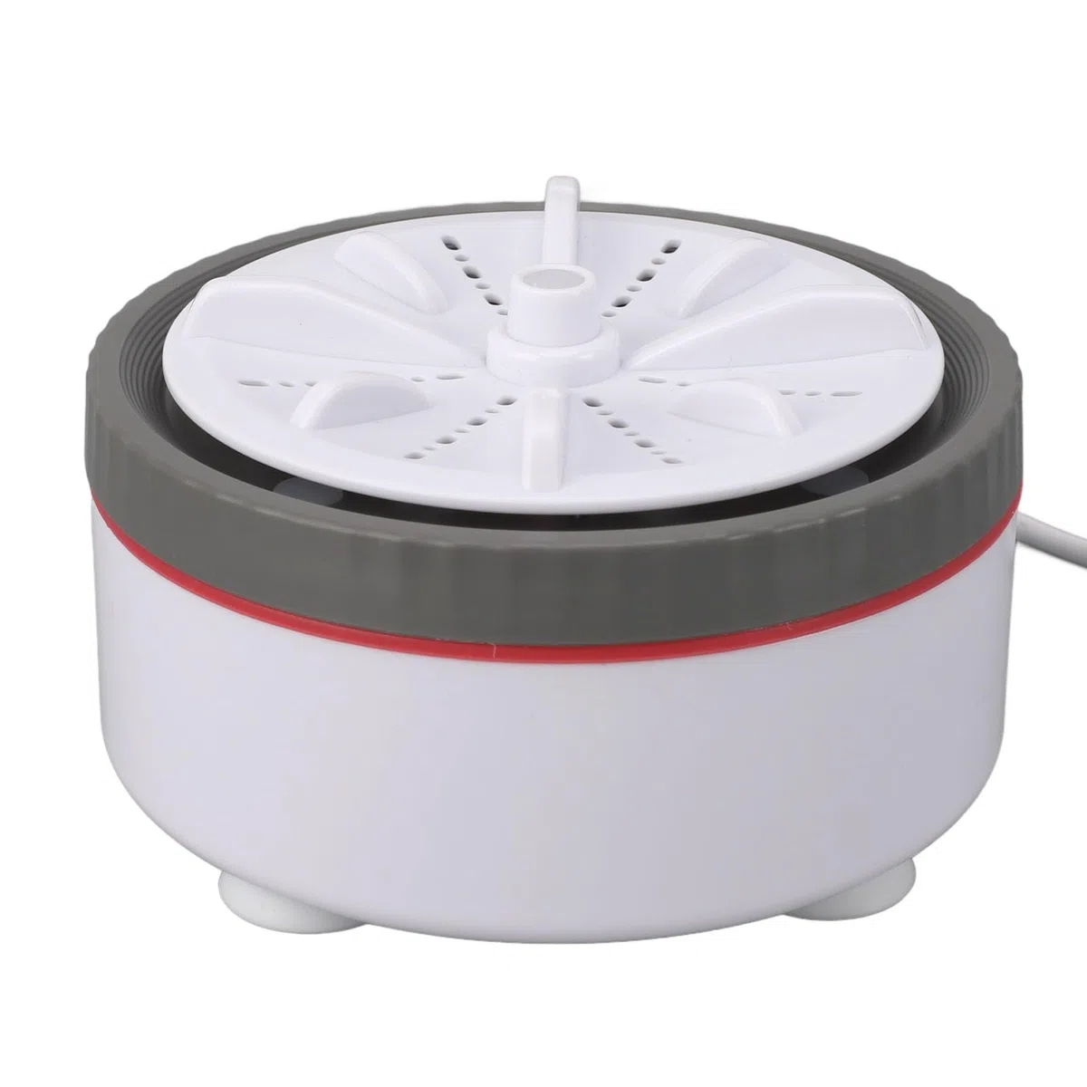 Mini-Turbo-Waschmaschine, Effiziente Tragbare Waschmaschine für Kleine Kleidung, USB-betriebene Mini- für Geschäftsreisen und Reisen (GRAY)