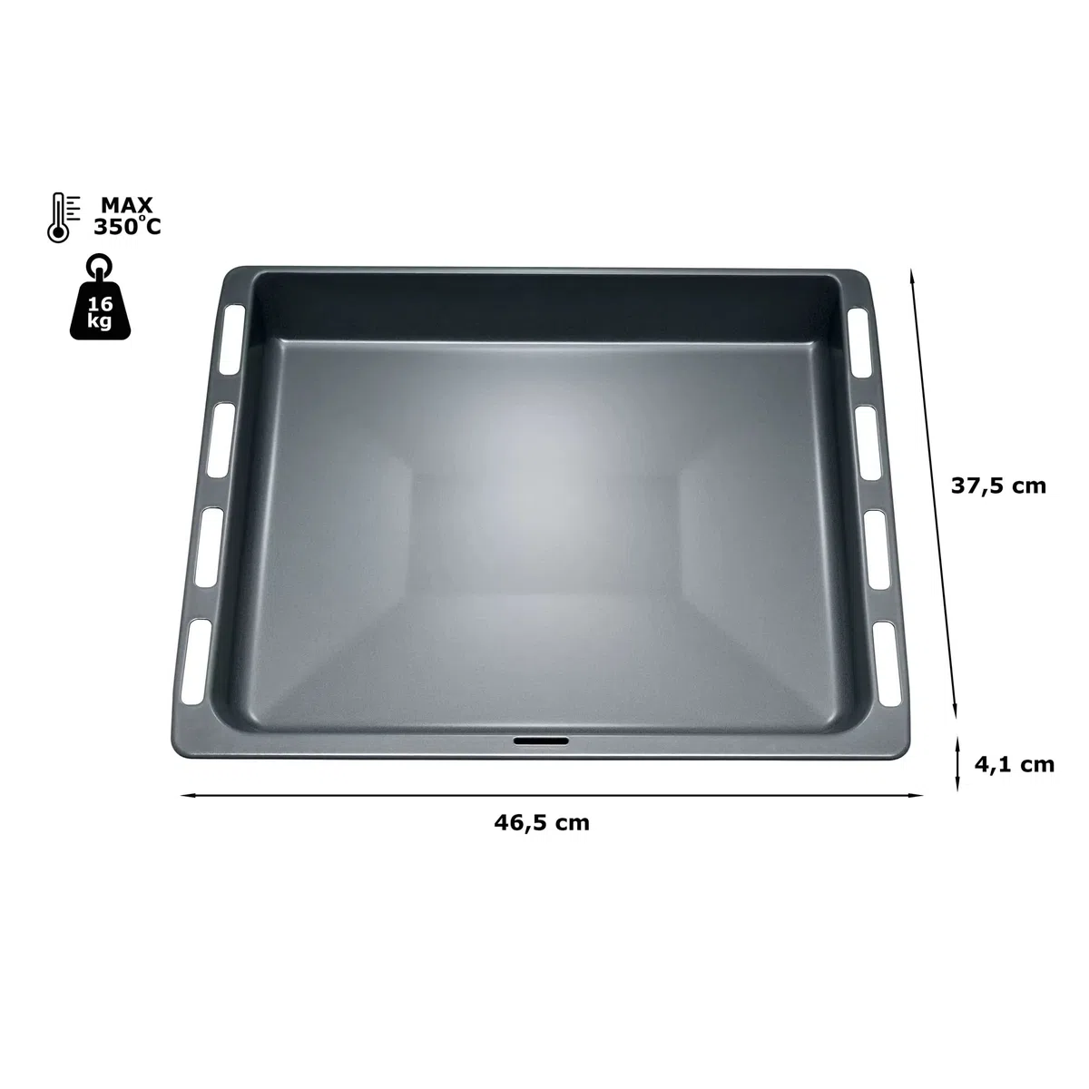 sparefixd Herd Backofen Backblech Grillpfanne für Siemens 465 x 375 x 40 mm