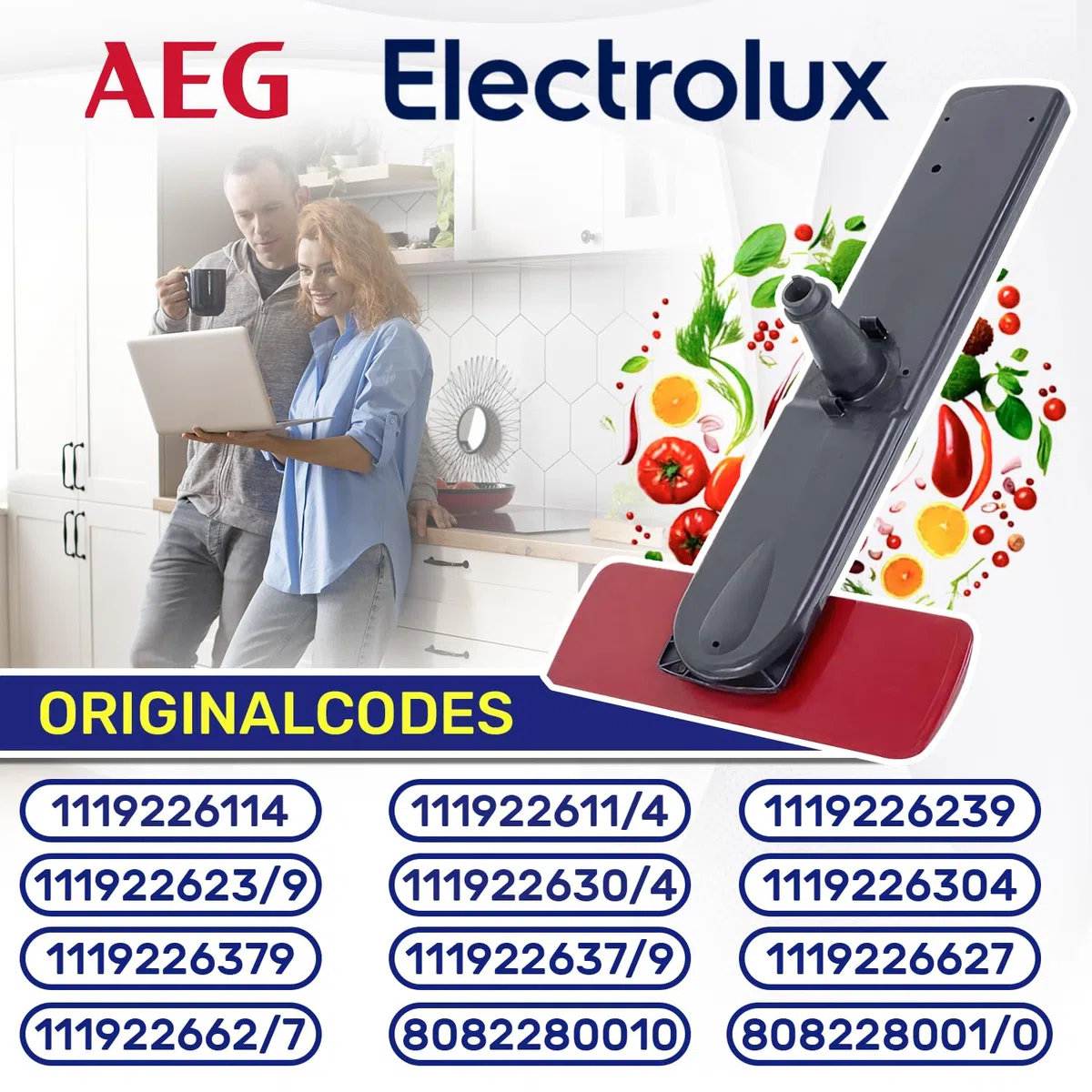 Unterer Sprüharm für Geschirrspüler 400 mm mit dem Originalcode 111922637/9 1119226379 für AEG für Electrolux - Garantie 10 Jahre - MONTERAL