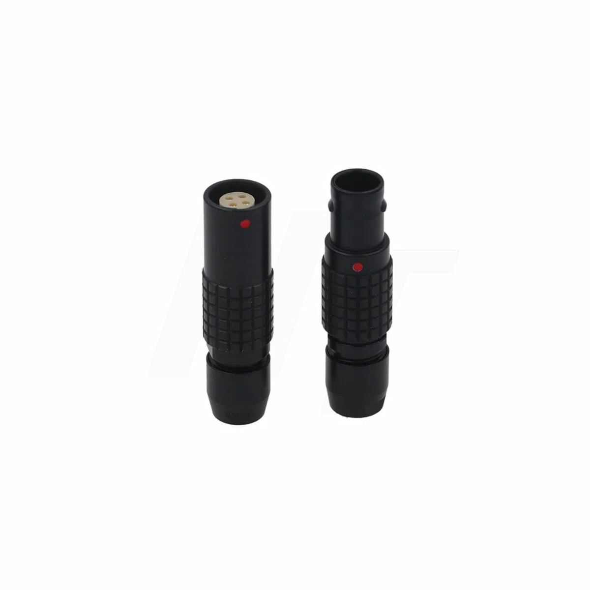 HangTon Schwarze 1B FGG PHG 305 5-polige Stecker-Buchse, Rundsteckdose und Kabelstecker, kompatibel mit Lemo (5-pin, schwarz)