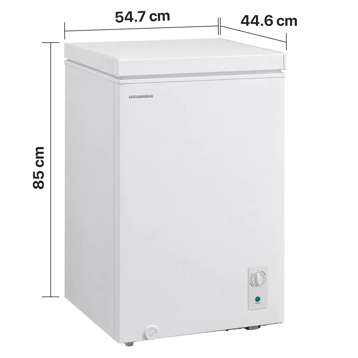 Gefriertruhe 99L Weiß mit Inverter-Kompressor – Tiefkühltruhe Freistehend, Schnellgefrieren, LED-Innenbeleuchtung, 4-Sterne, Einhängekorb, Energieklasse E, leise, für Keller & Garage