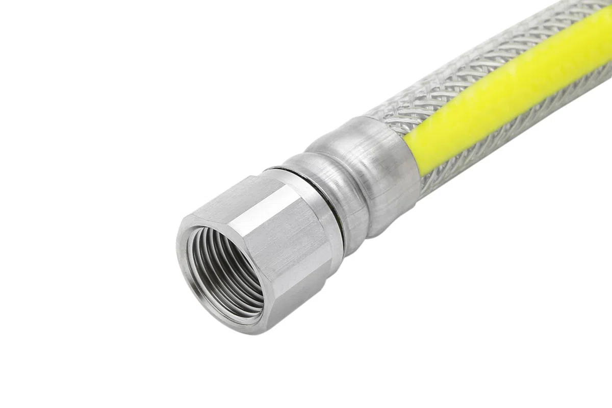 Allgasschlauch Gassicherheitsschlauch Leitung 1500mm 1,5m 1/2" Gas Herd Grill EN14800 DIN DVGW
