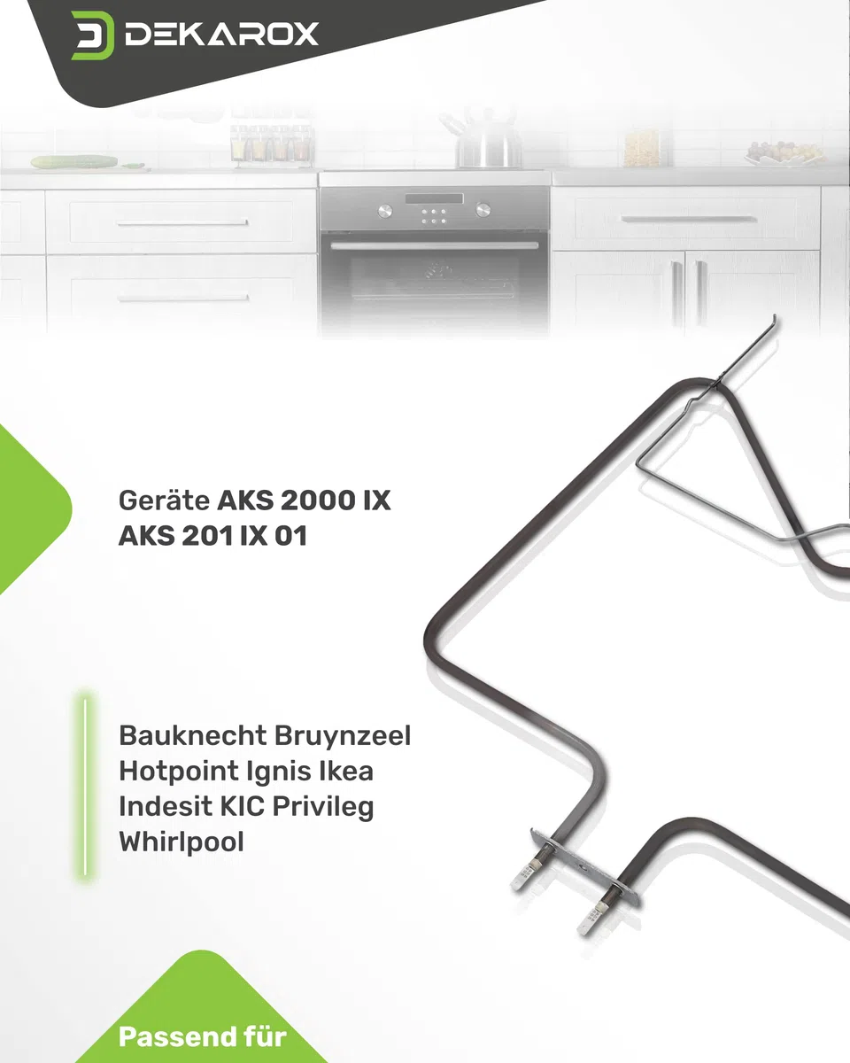 Unterhitze Heizelement 230V 1150W für Bauknecht Whirlpool Ignis 481010375734 IRCA 7005R616 für Backofen Herd