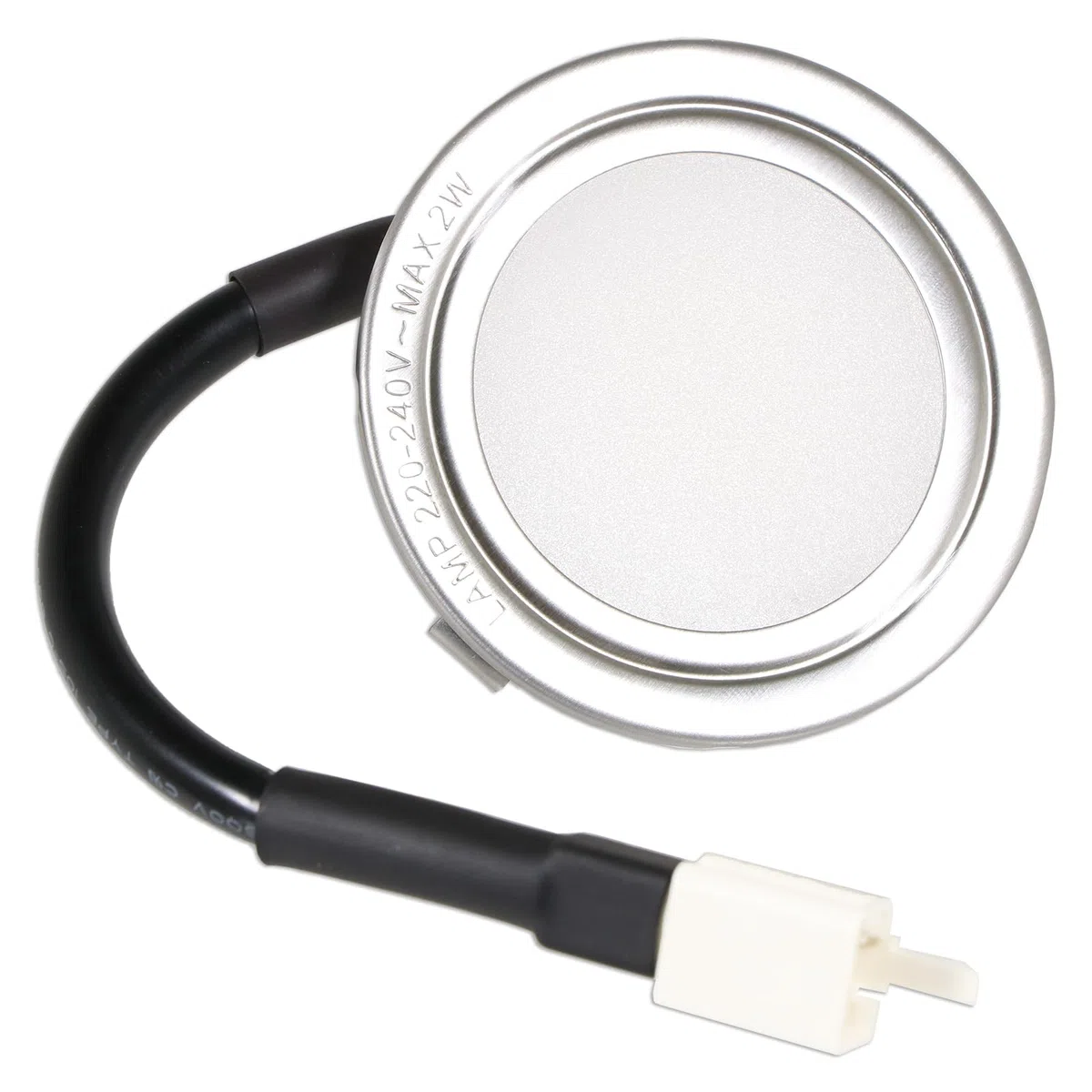 SPARES2GO LED-Licht für Candy CBG CCE CGM Dunstabzugshaube, Abluft-Lampe (Silber, 68 mm, G4)
