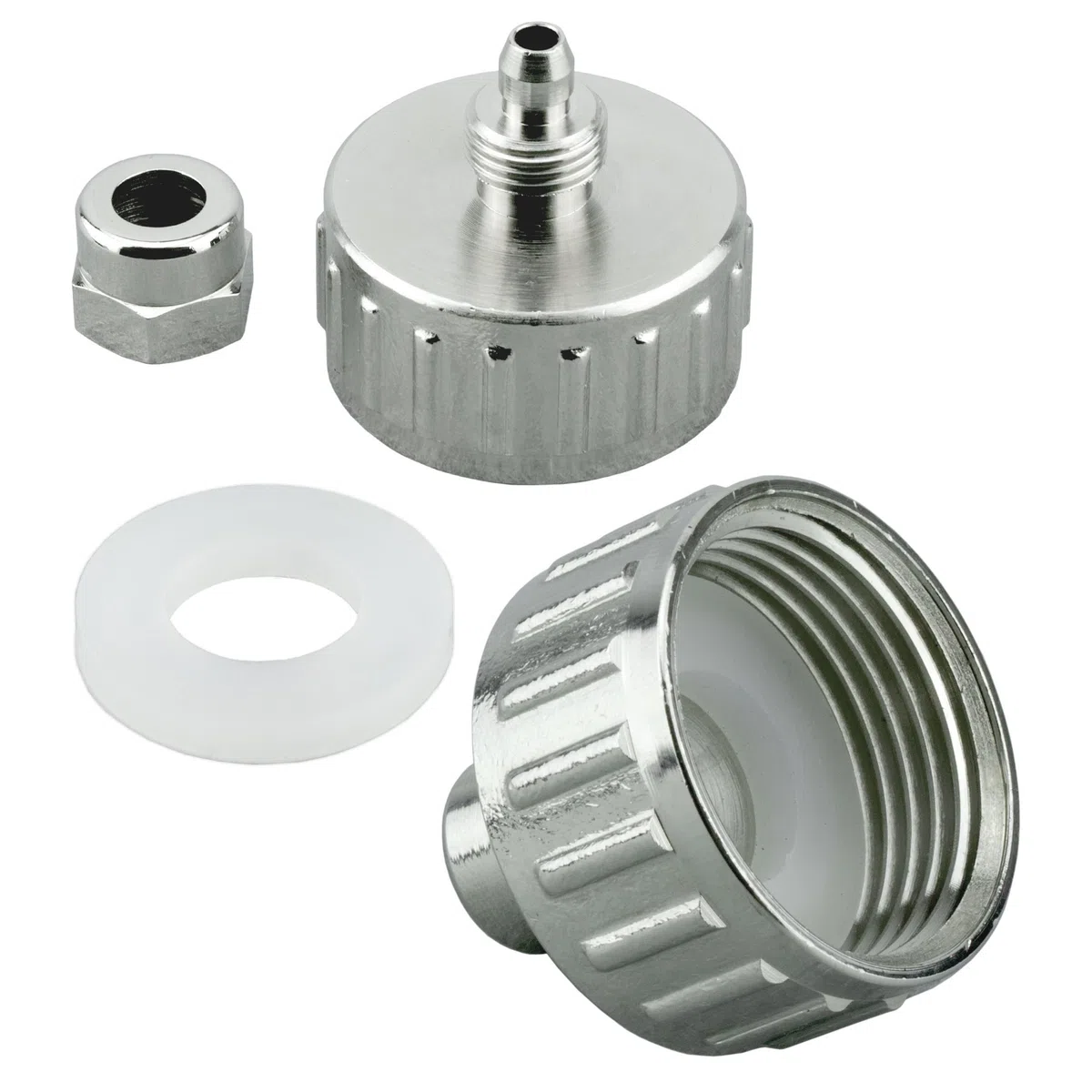 Wasserzulaufleitung universal Anschluss-Set für Kühlschrank Side by Side und Wasserfilter mit 6,35mm(1/4 Zoll) Schlauch