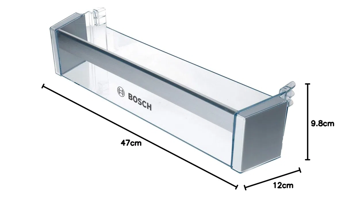 Abstellfach (Tür) für Kühlschränke Bosch - Maße (47 x 12 x 9,8 cm)