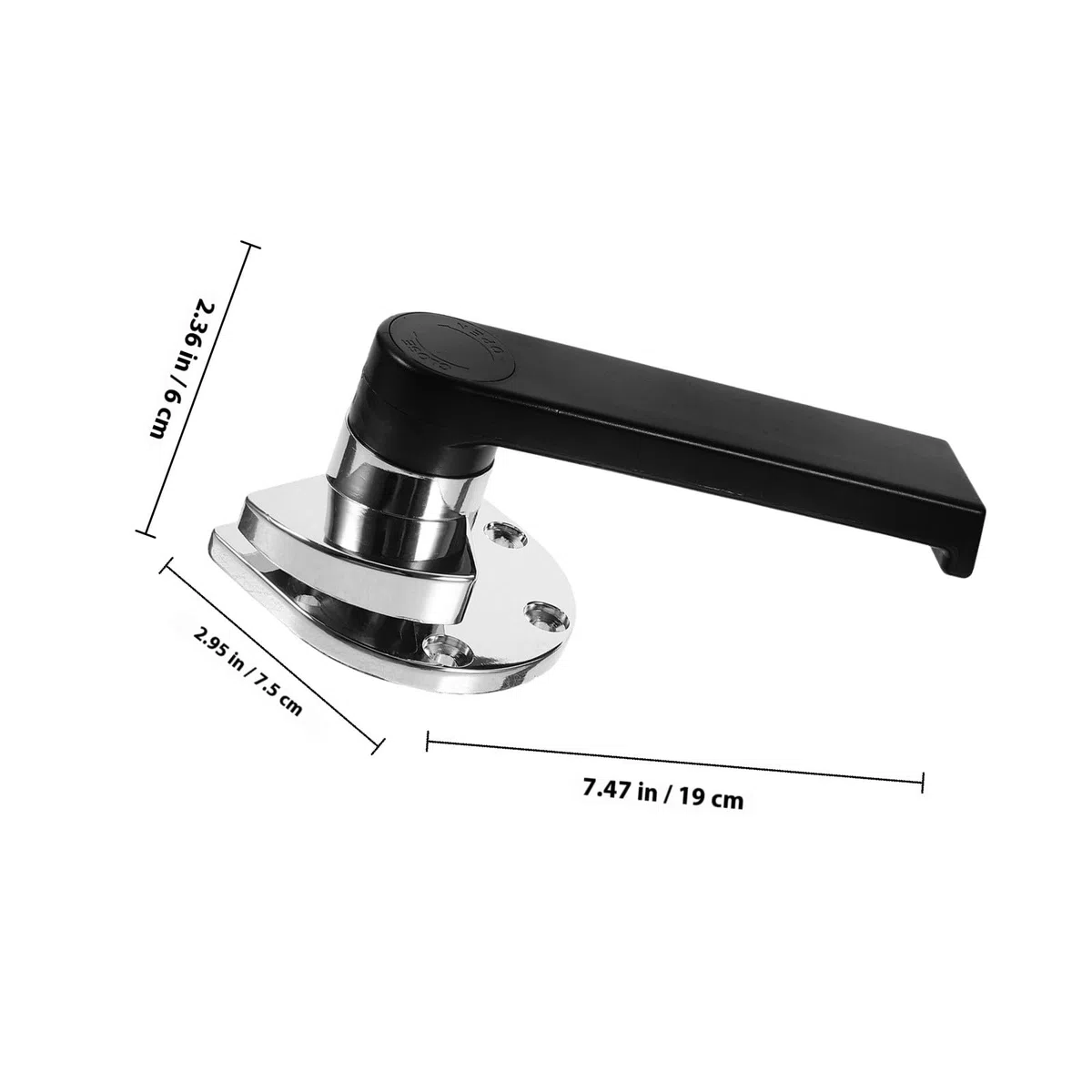 Minimalistischer Glatter für Zinklegierung aus Türgriff Griff Dampfgarer mit und Schwarzes Oberfläche und Angenehmem Kühlertüren für Küchen Dekor