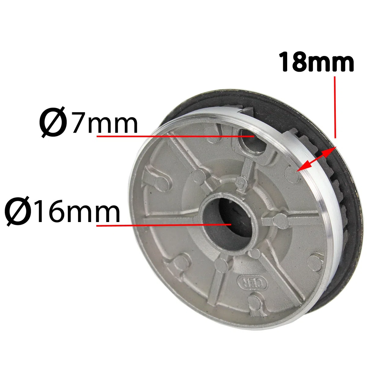 Spares2go Brennerkopf und Kappe für Zanussi-Gasherde (1 x Klein, 2 x Mittel, 1 x Groß)
