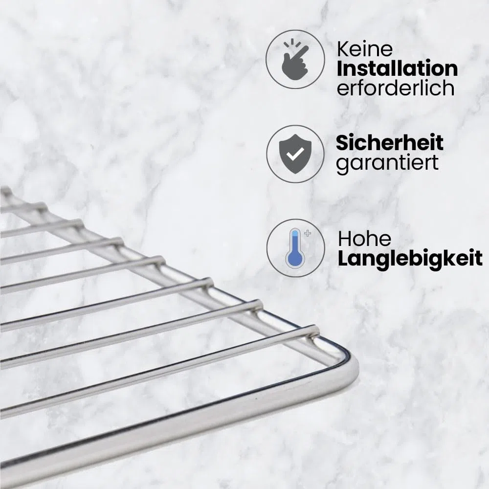 Anakel Home Backofenrost/Ofengitter Universal – 447 x 365 mm – Ersatzteil kompatibel mit allen Marken und Modellen – Backofen Gitter robust und langlebig – Originalcode C0081578