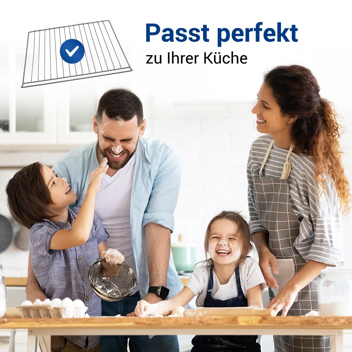 VIOKS Grillrost Backofen Ersatz für AEG Elеctrolux Juno Zanussi 3546220033 | Backofenrost Gitter Ofenrost Grillgitter Backrost Bratrost Ofengitter Gitterrost, ersetzt 354622003/3, 420x350mm, für Herd