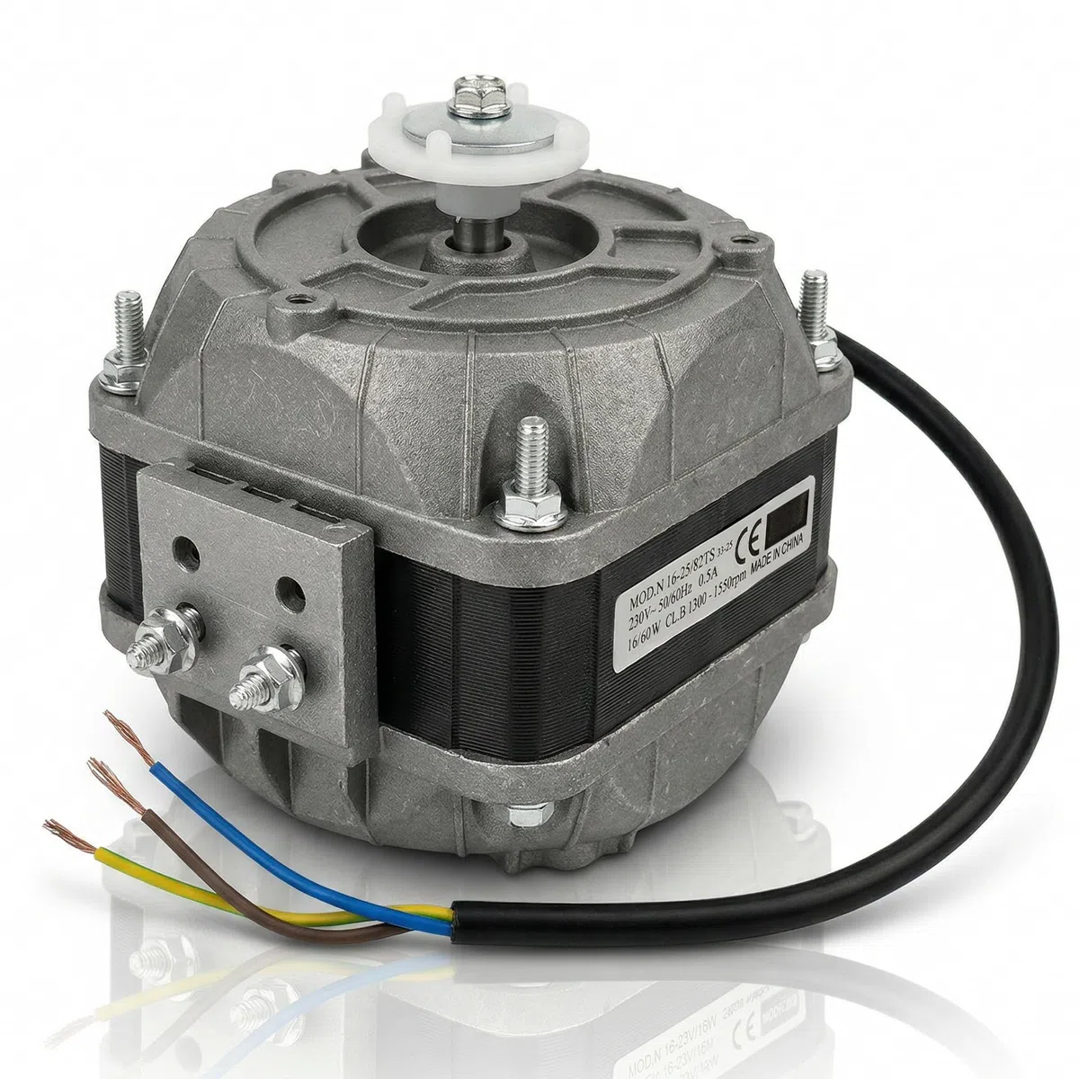 VIOKS Kühlschrank-Lüftermotor Universell 16W (16/60W) 230V 50/60Hz 0.5A | Kühlschrankventilatormotor Gebläsemotor, CLB 1300-1550rpm, für viele Kühlschrankmodelle
