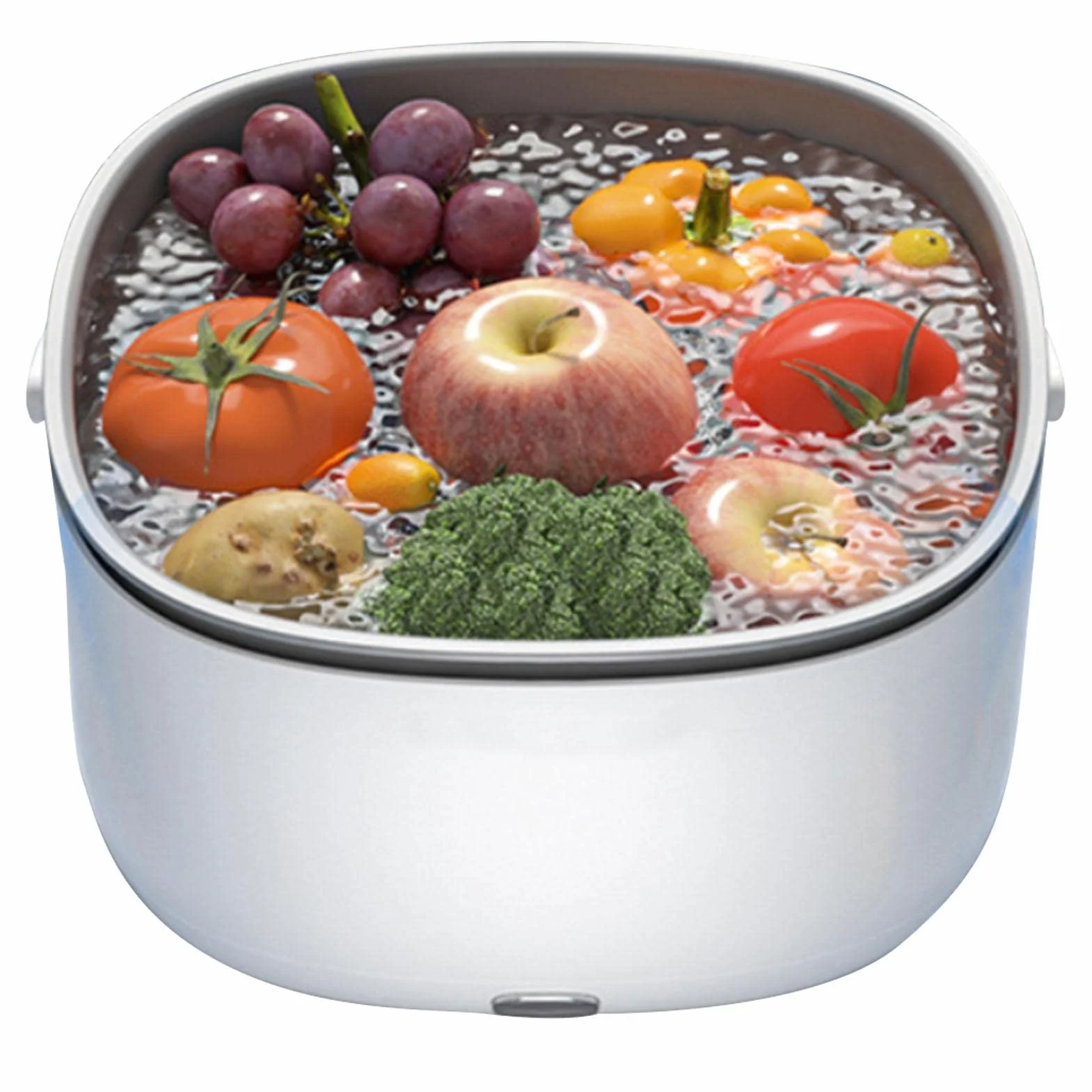 Und Gemüse Waschmaschine Ultraschall, Reinigungsmaschine für Gemüse und, Leiser - und Gemüse Reiniger mit Griff, Reinigungsgerät für, Gemüse, Fleisch und Meeresfrüchte