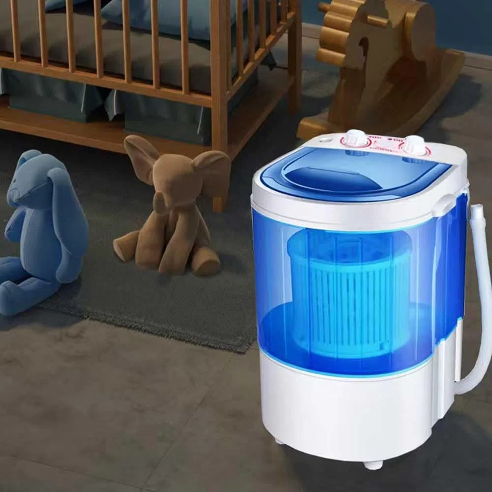 Mini Waschmaschine Portable kleine Camping Waschmaschine mit Schleuder, 15-Minuten-Timerfunktion, Waschkapazität 1,8 l, für Wohnungen, Schlafsäle, Wohnmobile