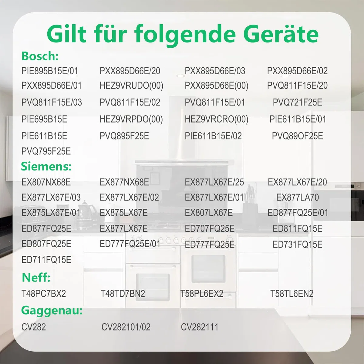 8 Stück Dunstabzugshaube Aktivkohlefilter für Siemens HZ9VRCR0 17004796/Bosch HEZ9VRUD0 17004811/Neff Z821VR0 17004806/ Gaggenau CA282111/ Constructa CCZ9VRCRCR0 17006669, Umluftersatzfilter Zubehör