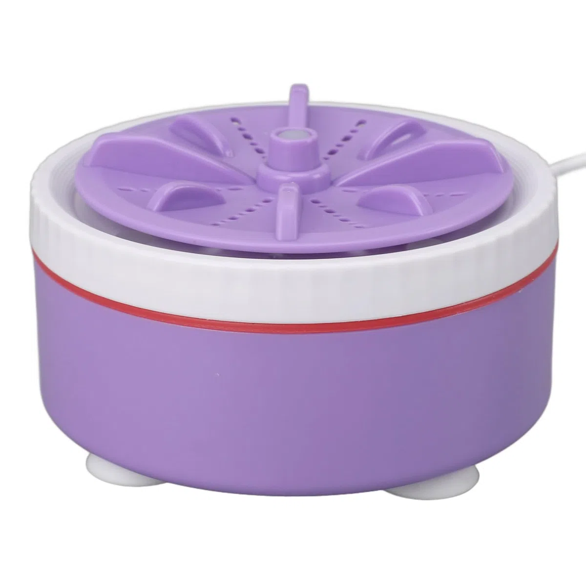 Mini-Waschmaschine, Tragbare Waschmaschinen mit USB für Reisen, Business, Camping, College, Ultraschallreinigung, Socken, Unterwäsche, Handtücher, Babykleidung, Obst, Geschirr, (PURPLE)