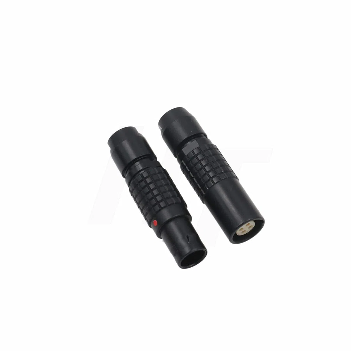 HangTon Schwarze 1B FGG PHG 305 5-polige Stecker-Buchse, Rundsteckdose und Kabelstecker, kompatibel mit Lemo (5-pin, schwarz)
