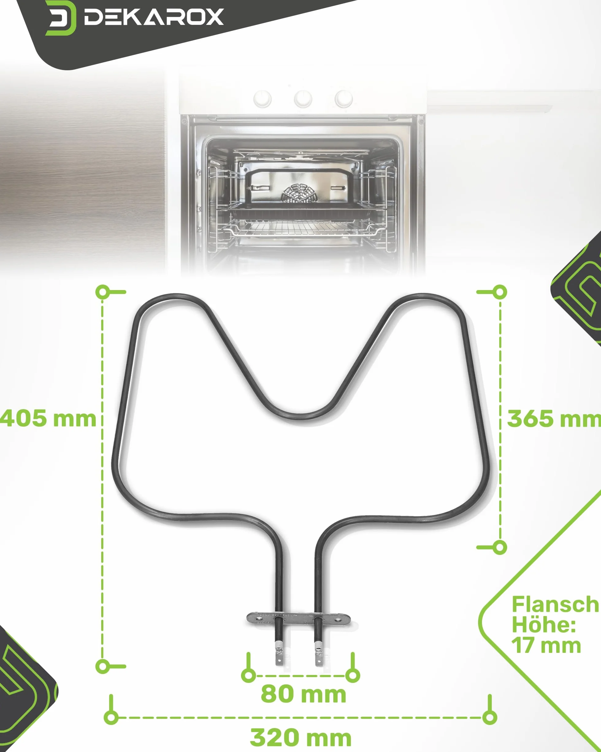Unterhitze Heizelement 1000W 220/240V für AEG Electrolux Juno Zanussi Zanker 357063501/5 3570635015 für Backofen Herd