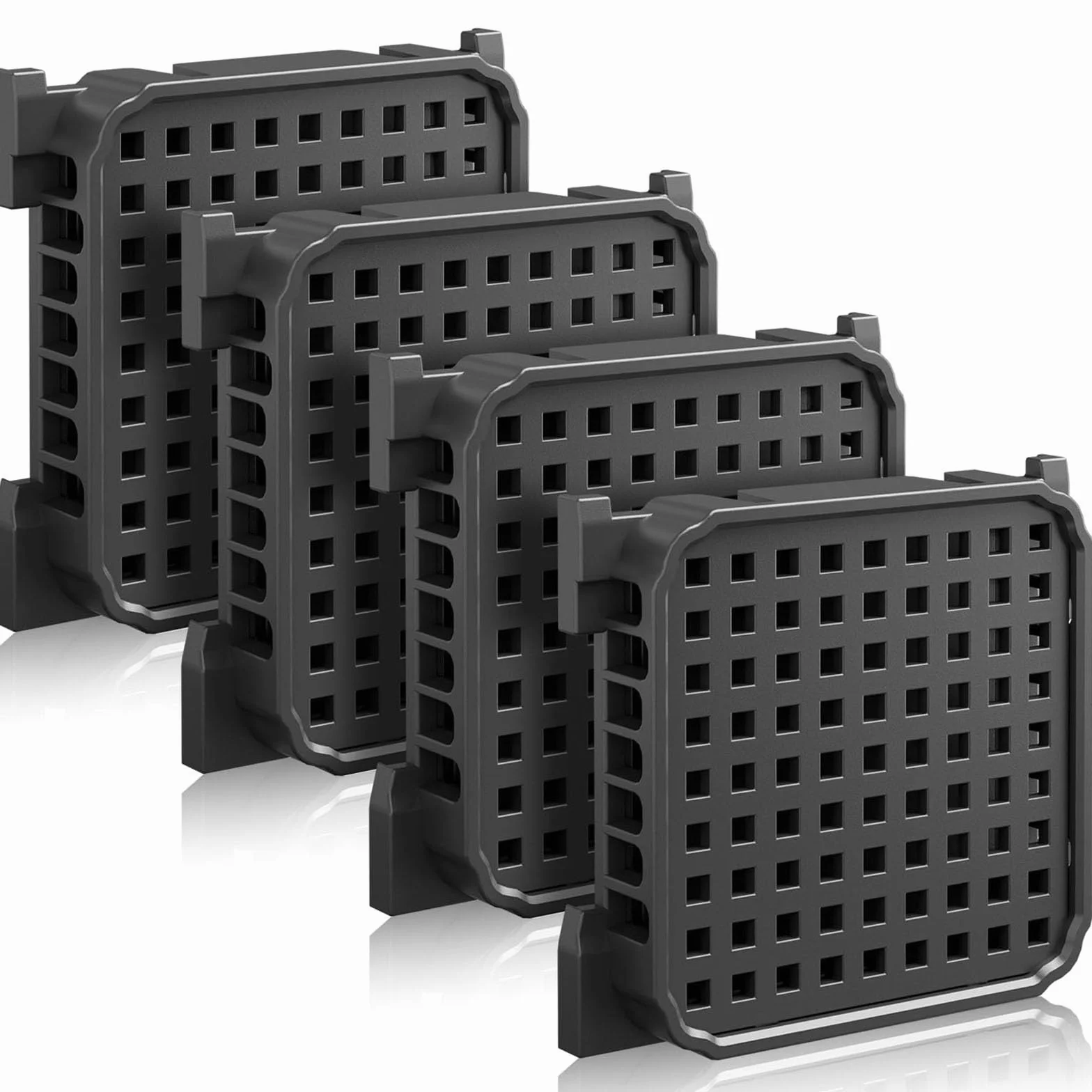 4 Stück Fresh Air Filter für Liebherr, Prämie Kühlschrank Aktivkohlefilter Passend für 9096989, 988246000, 988246001, 9882429, 9882460, Ersetzt 7440021-00