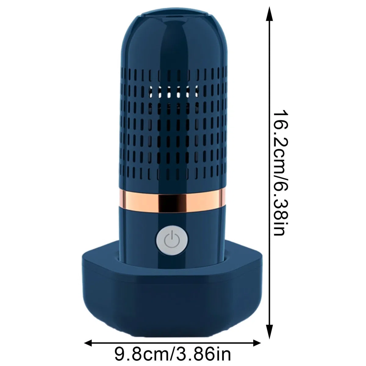 Kabelloser elektrischer Obst- und Gemüsereiniger, tragbarer wasserdichter Lebensmittelreiniger, multifunktionales Haushalts-Küchen-Dekontaminationswerkzeug, USB-Lade-Reinigungsgerät, weiß/blau Modern