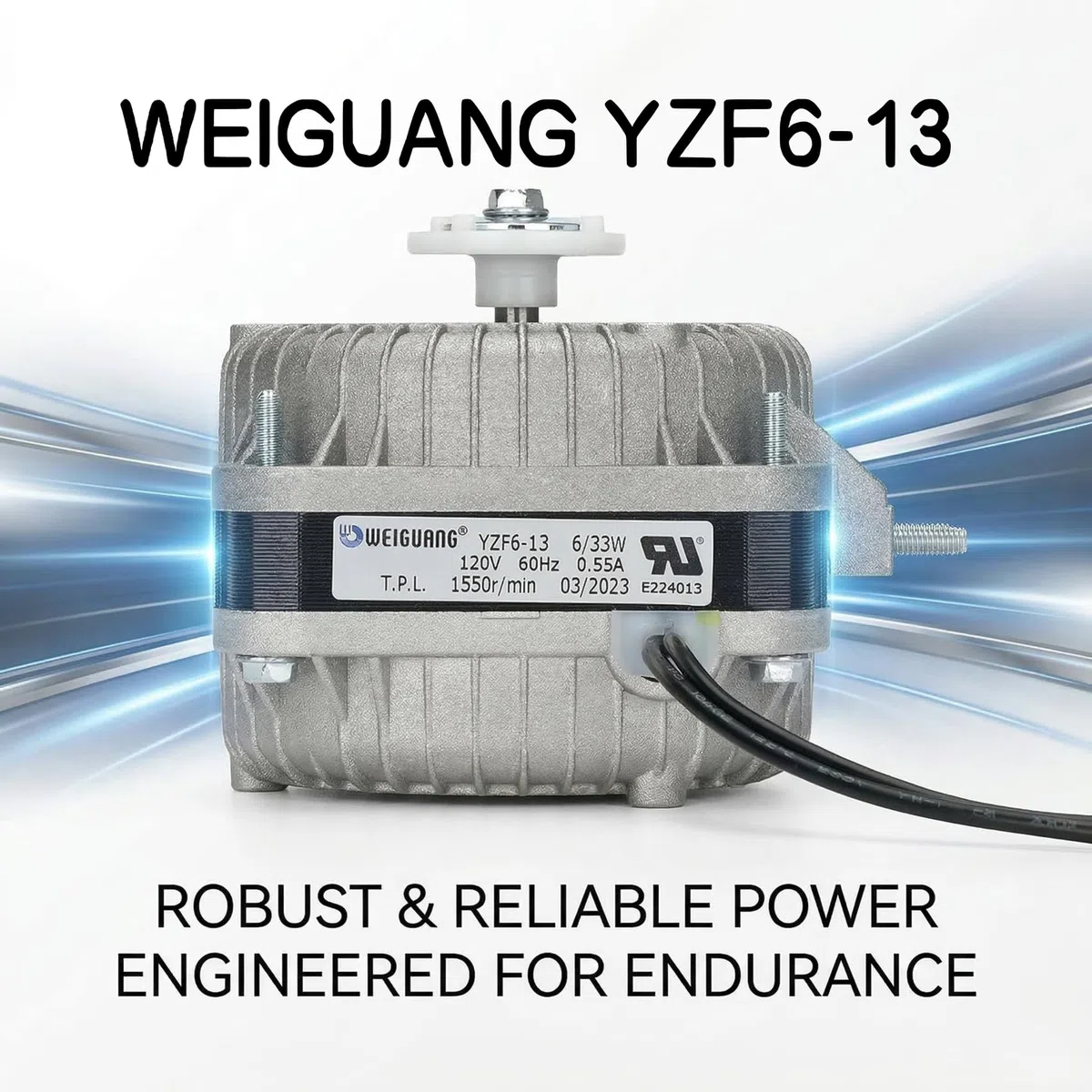 YZF6-13 Ventilator-Wechselstrommotor, 120 V, 6/33 W, 0,55 A, 60 Hz, 1550r abgeschatteter Pol-Kondensatormotor