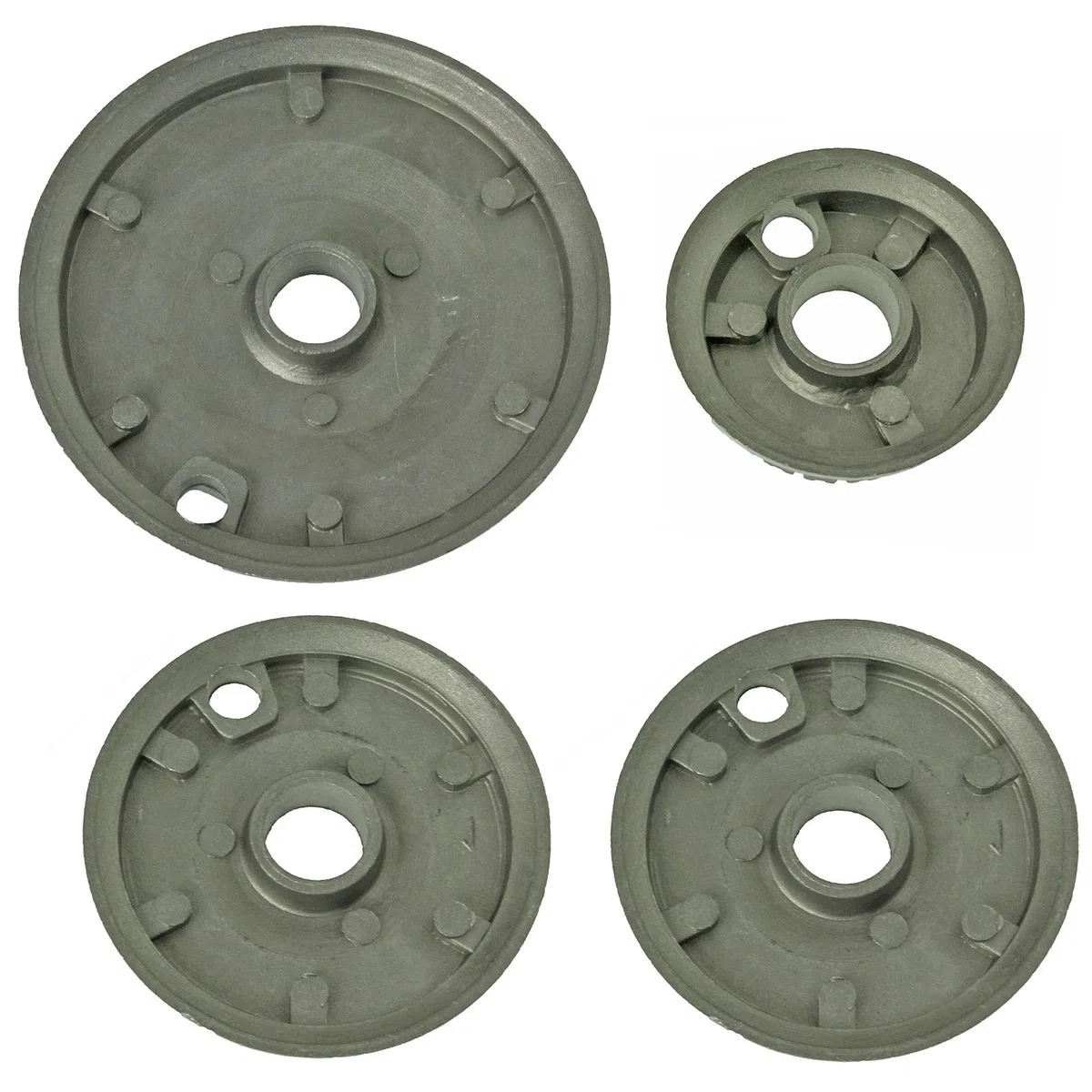 Spares2go Brennerkopf und Kappe für Zanussi-Gasherde (1 x Klein, 2 x Mittel, 1 x Groß)