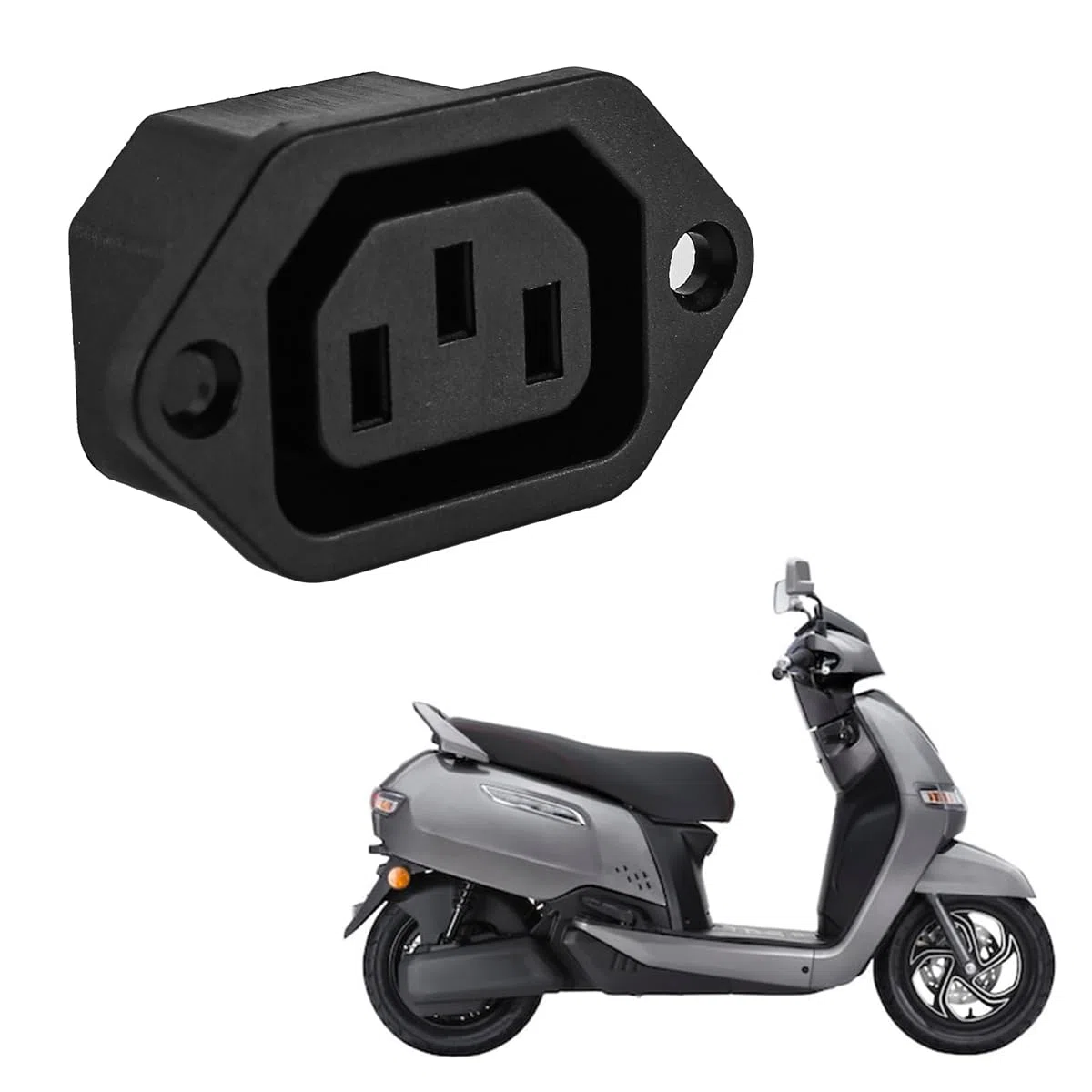Gorise 2 Stück Kaltger?testecker Mit C14 Stecker 10A/250V Schwarz