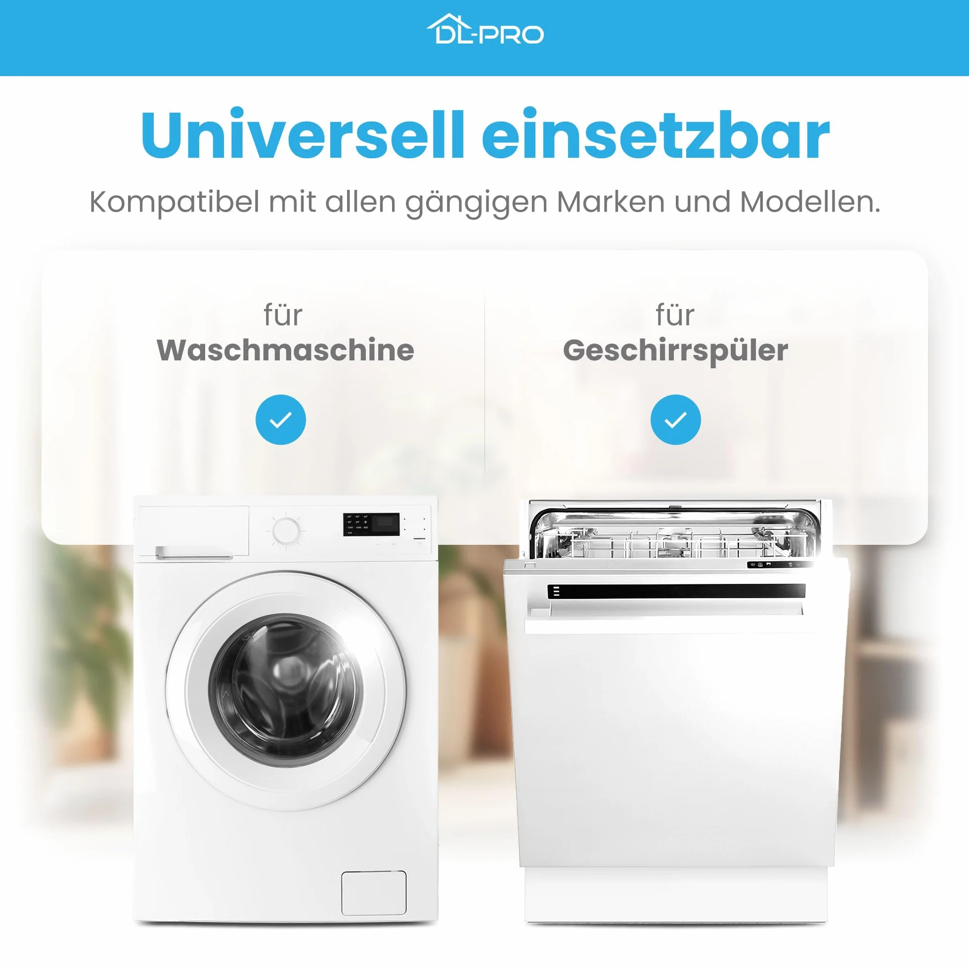 DL-pro Universal Zulaufschlauch 4m 3/4 Zoll Aquastop Schlauch gerade/gewinkelt Sicherheitsschlauch für Waschmaschine Spülmaschine Geschirrspüler 90°C 10 Bar